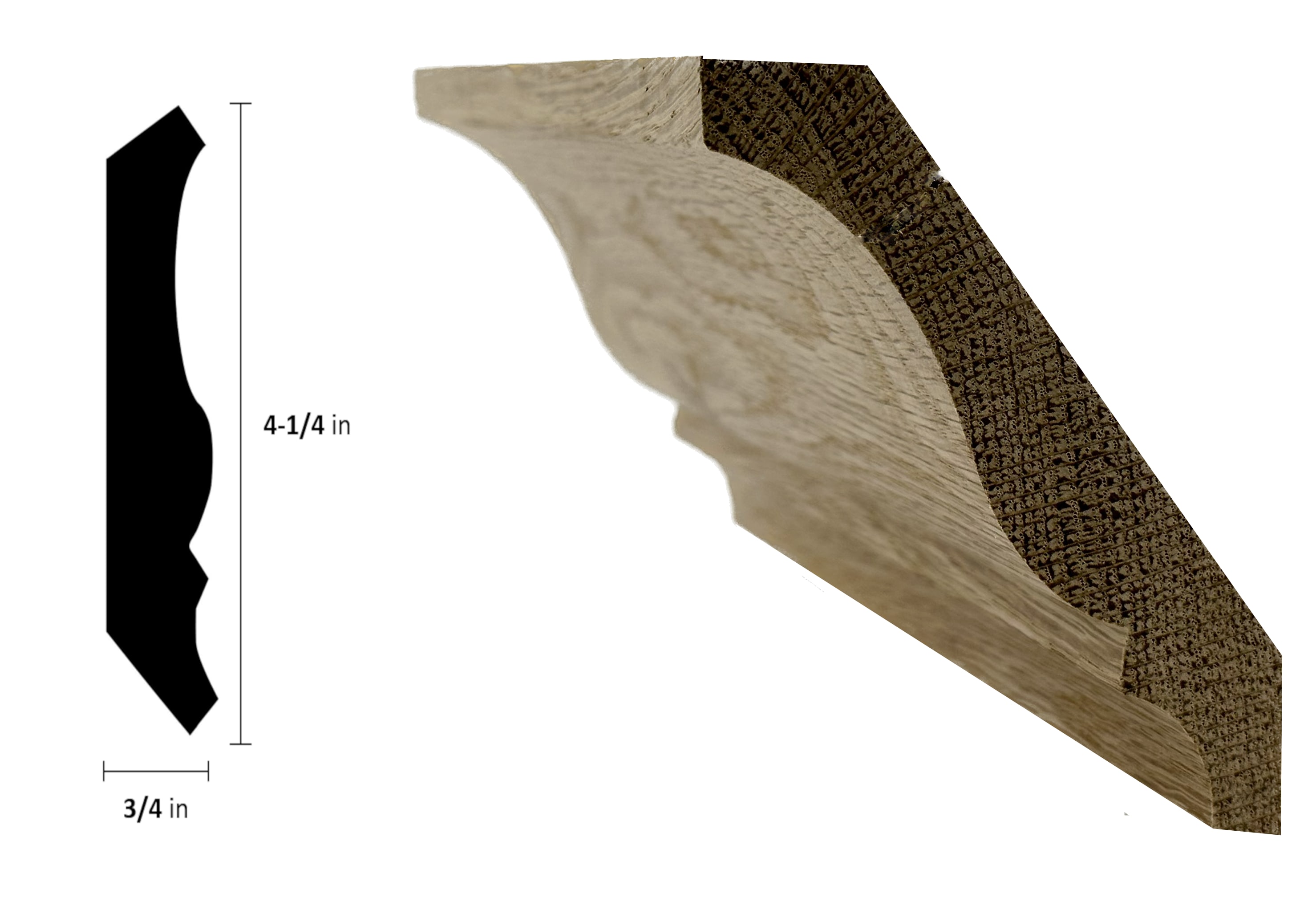 Northeast Wood Products NCR425-1WO Crown-Moulding - View #4