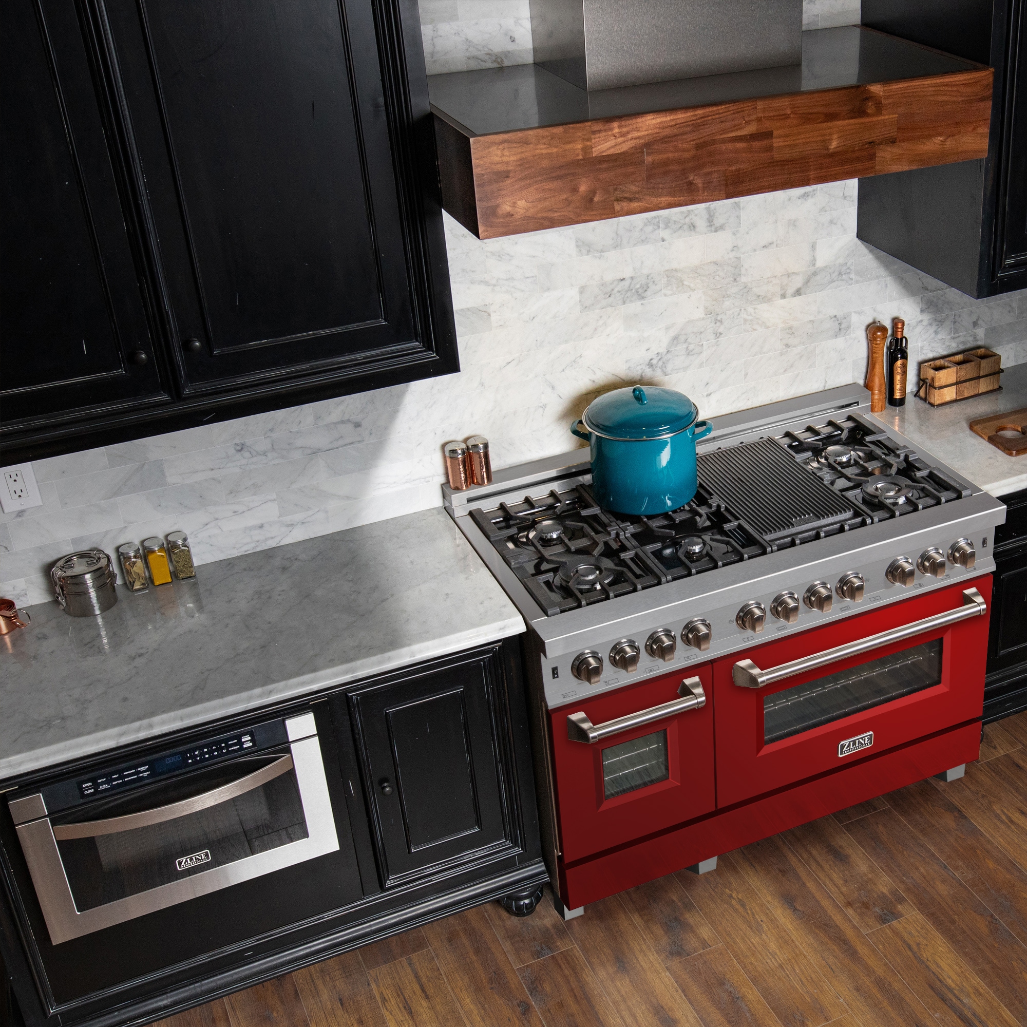 ZLINE KITCHEN & BATH RAS-RG-48 Double-Dual-Fuel-Ranges - View #3