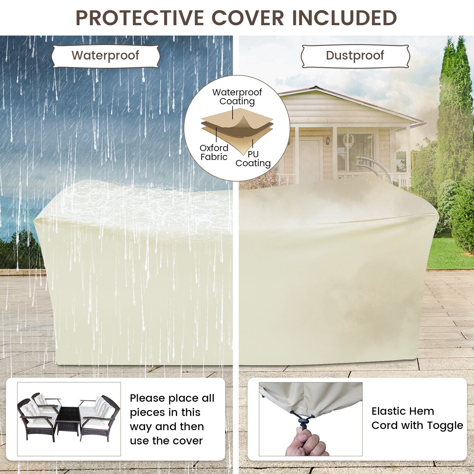 Forclover HYFE-69353 Patio-Conversation-Sets - View #5