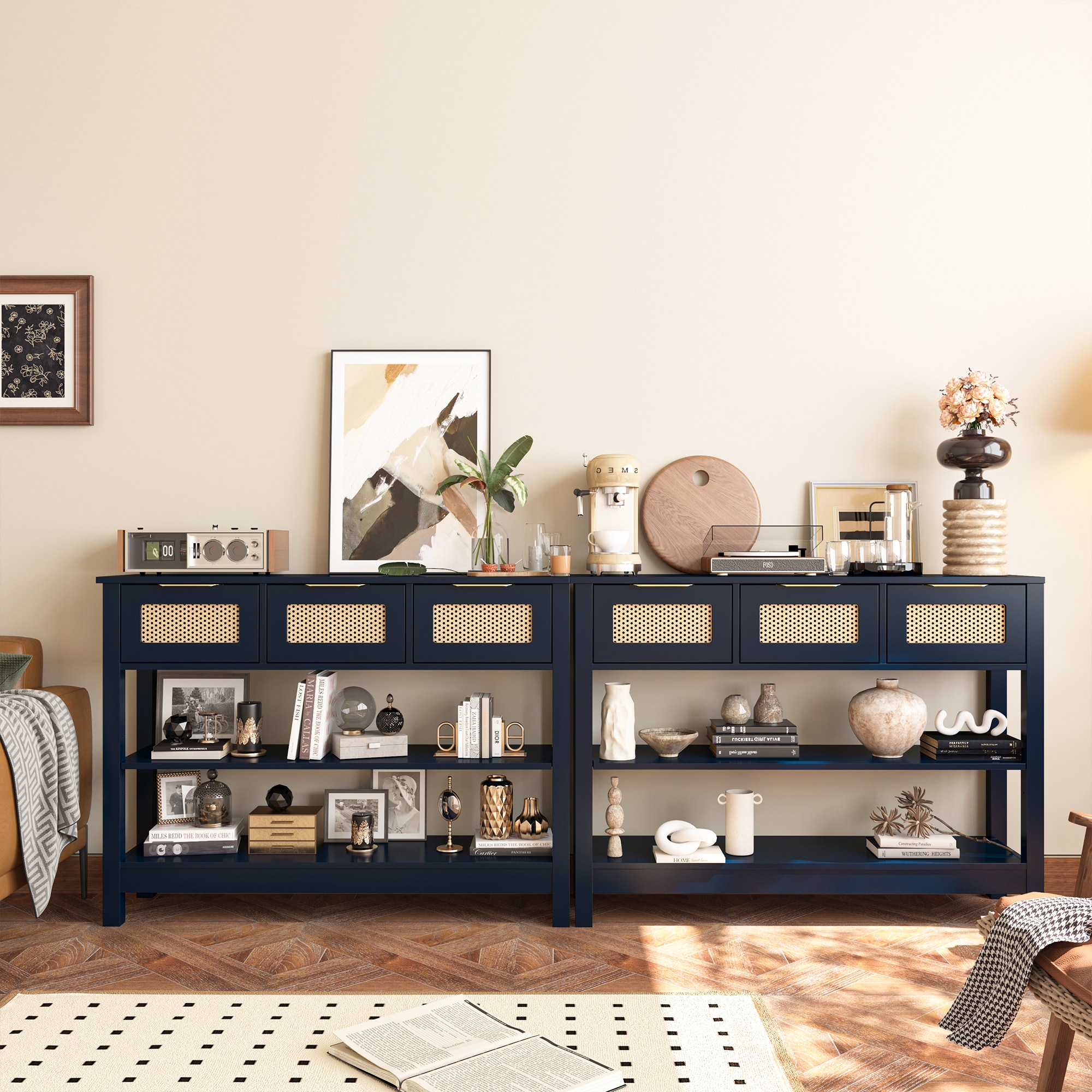 FurniFusion SF-Y-XGZ-BL-2PC Console-Sofa-Tables - View #9