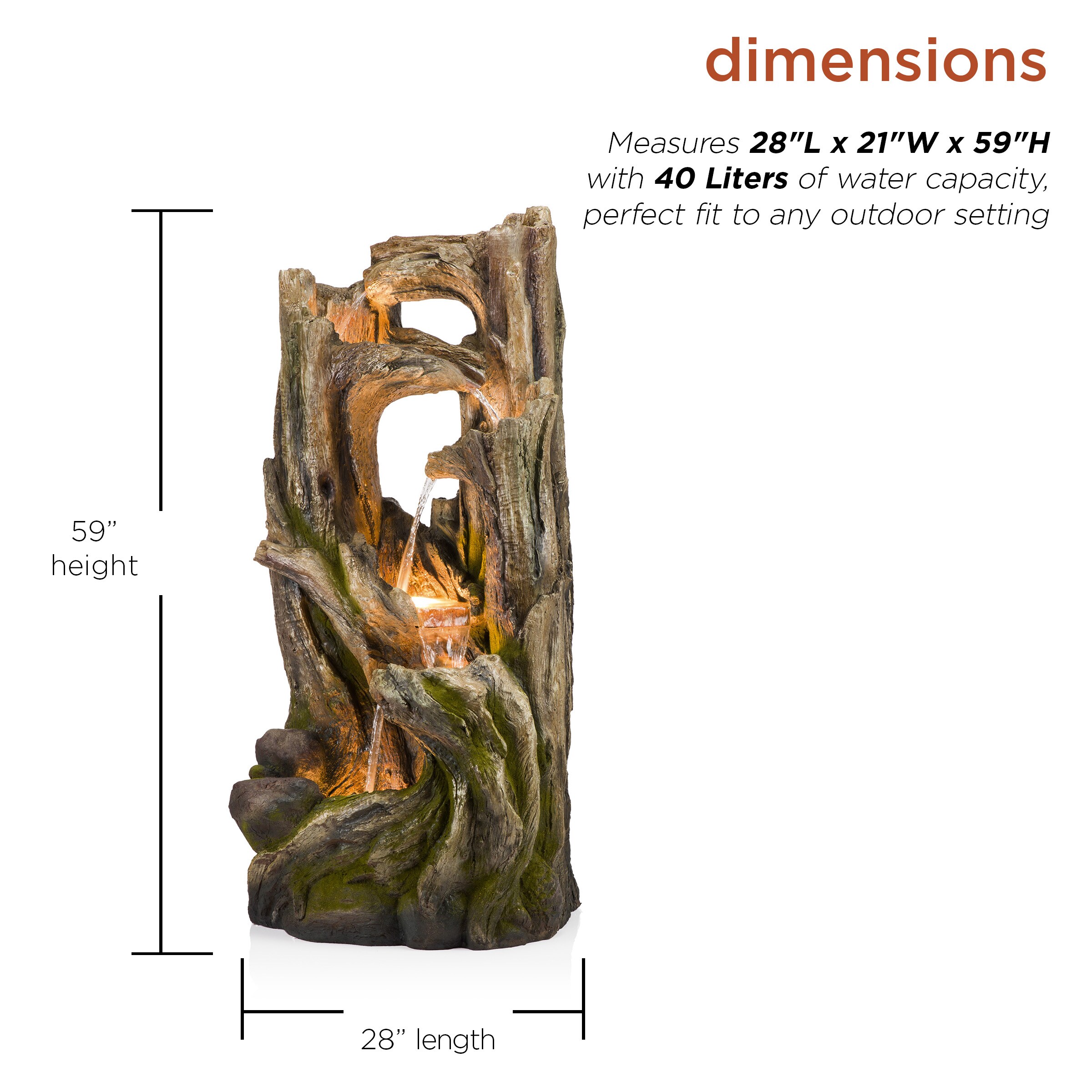 Alpine Corporation WIN1520 fountains - View #3