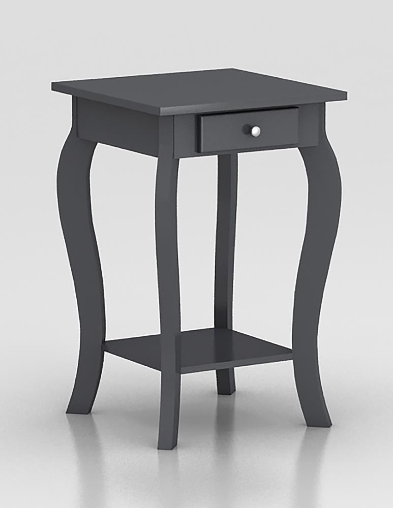 LG 7092-GR 15-in W x 23.75-in H Gray Wood End Table Assembly Required