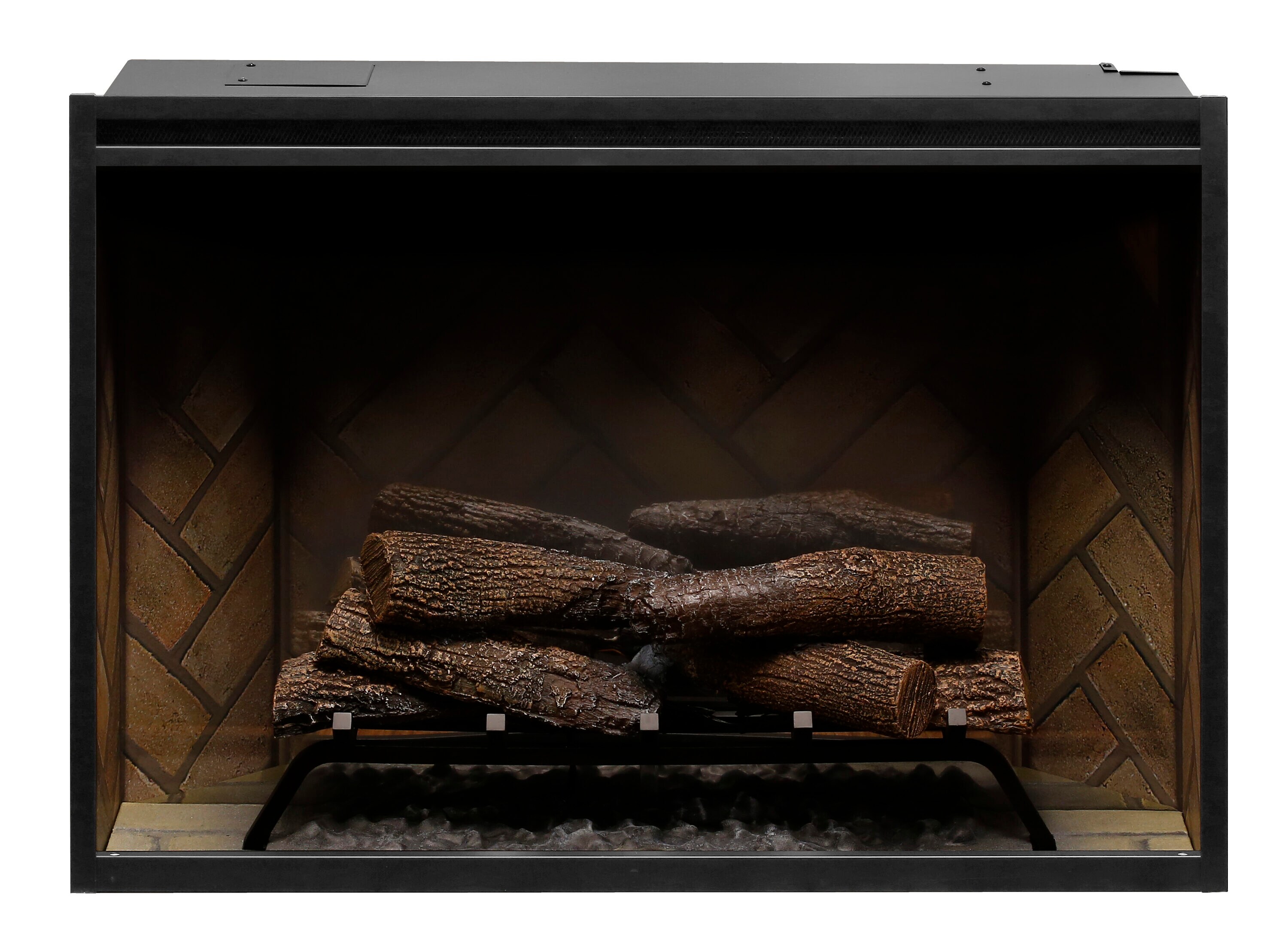 Dimplex 37.17-in W Black Fan-forced Flat Wall Electric Fireplace With ...