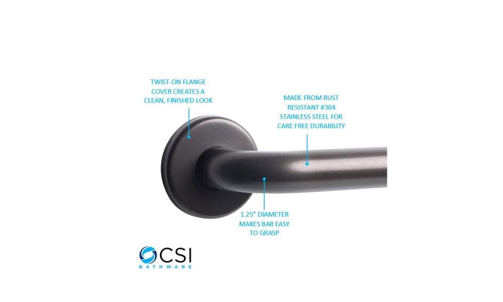 CSI Bathware BAR-SB36-TW-125-OB Grab-Bars - View #2