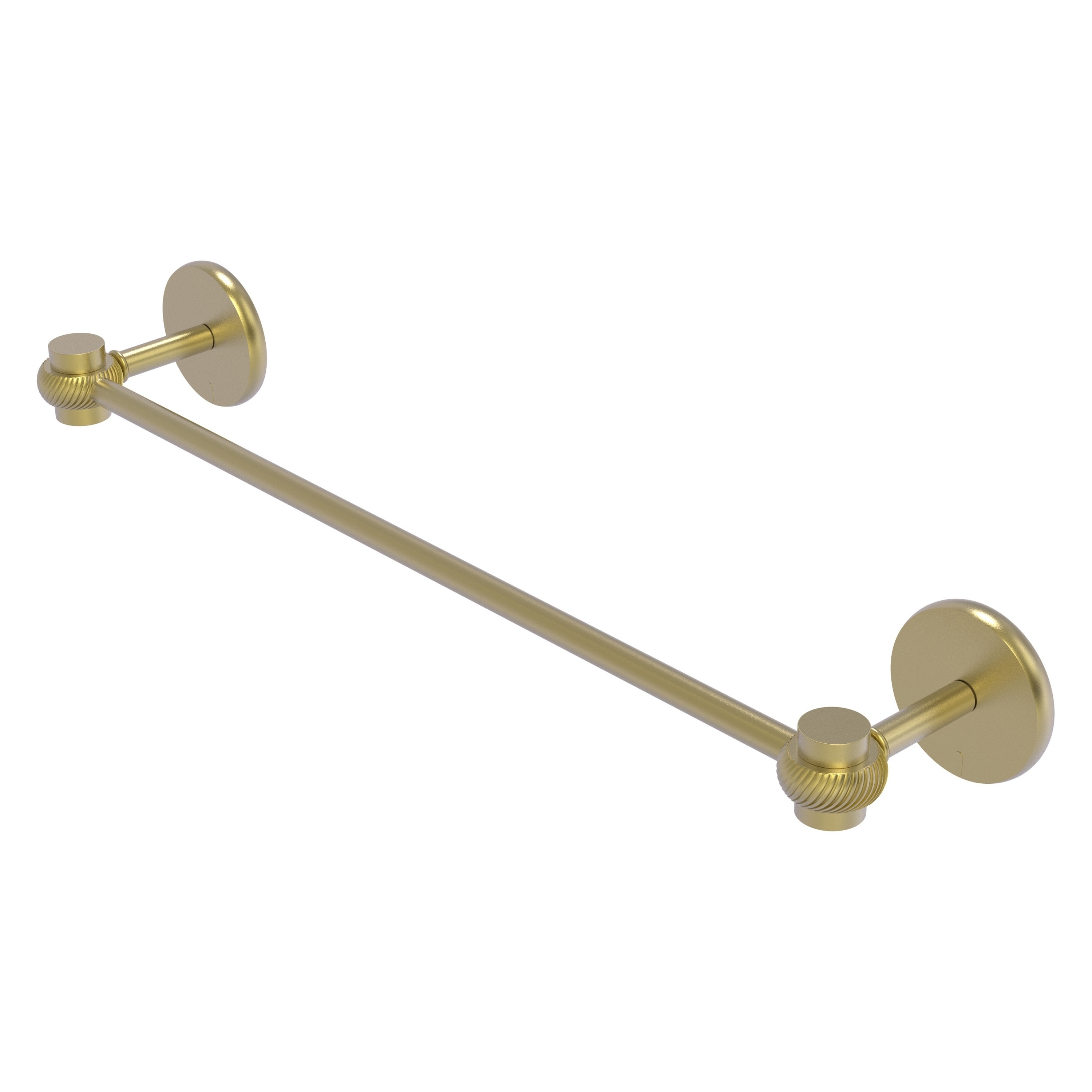 Allied Brass 7131T/18-SBR Satellite Orbit One 18-in Satin Brass Wall mount Single Towel Bar
