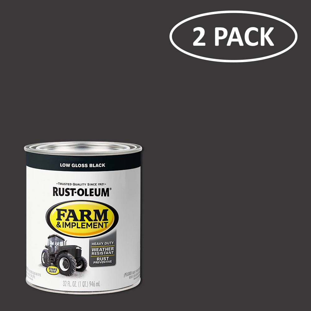 Rust-Oleum 280107SOS Specialty Soft-gloss Black Interior/Exterior Oil-based Industrial Enamel Paint ( 1-quart )