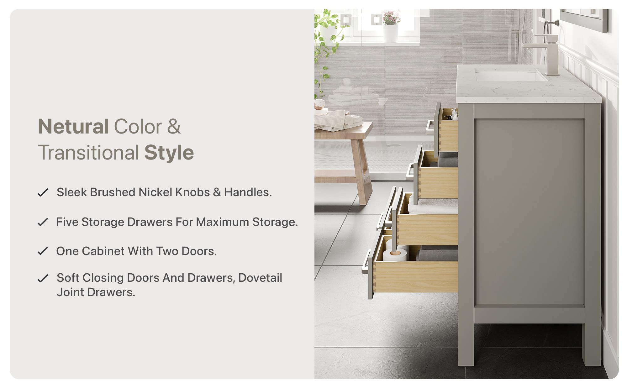 Eviva TVN414-36X18GR-Q Bath-Vanity-Combo - View #9