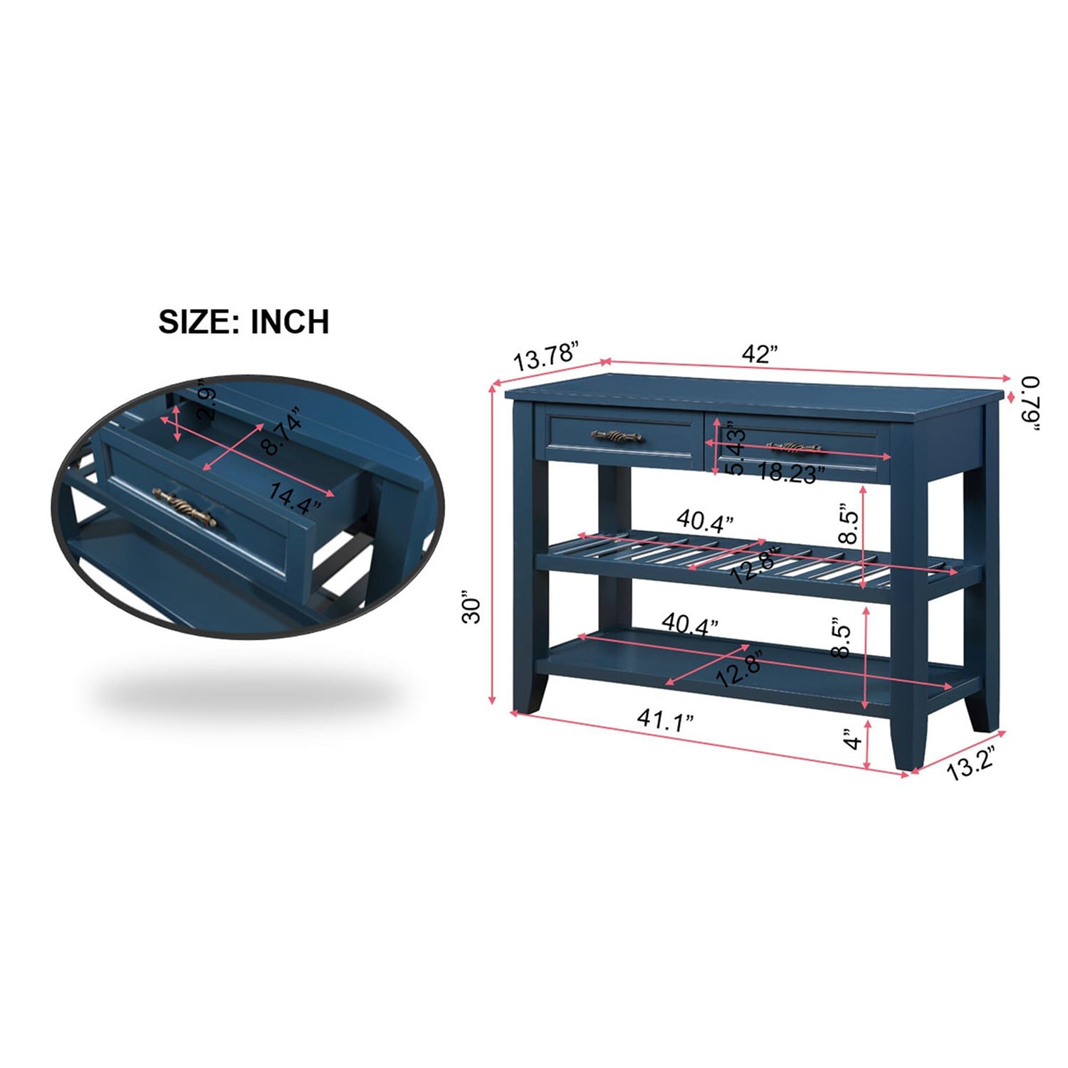 SINOFURN SYA020131BN Console-Sofa-Tables - View #15