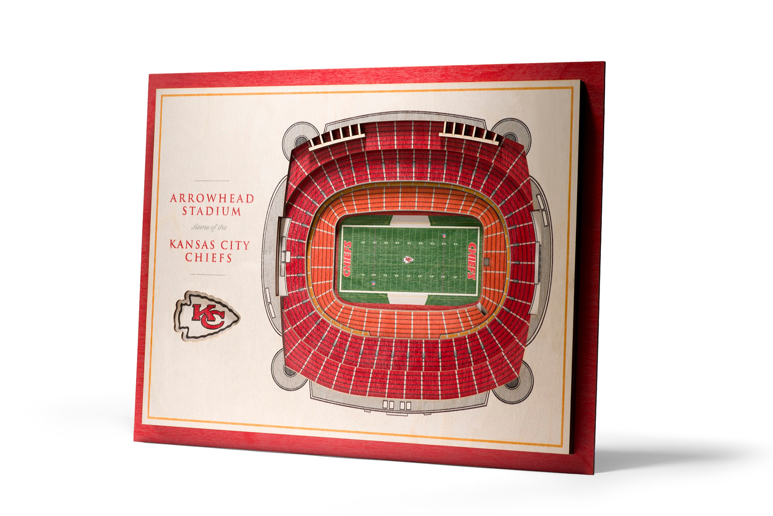 3D NFL Stadium Coaster Set - Kansas City Chiefs