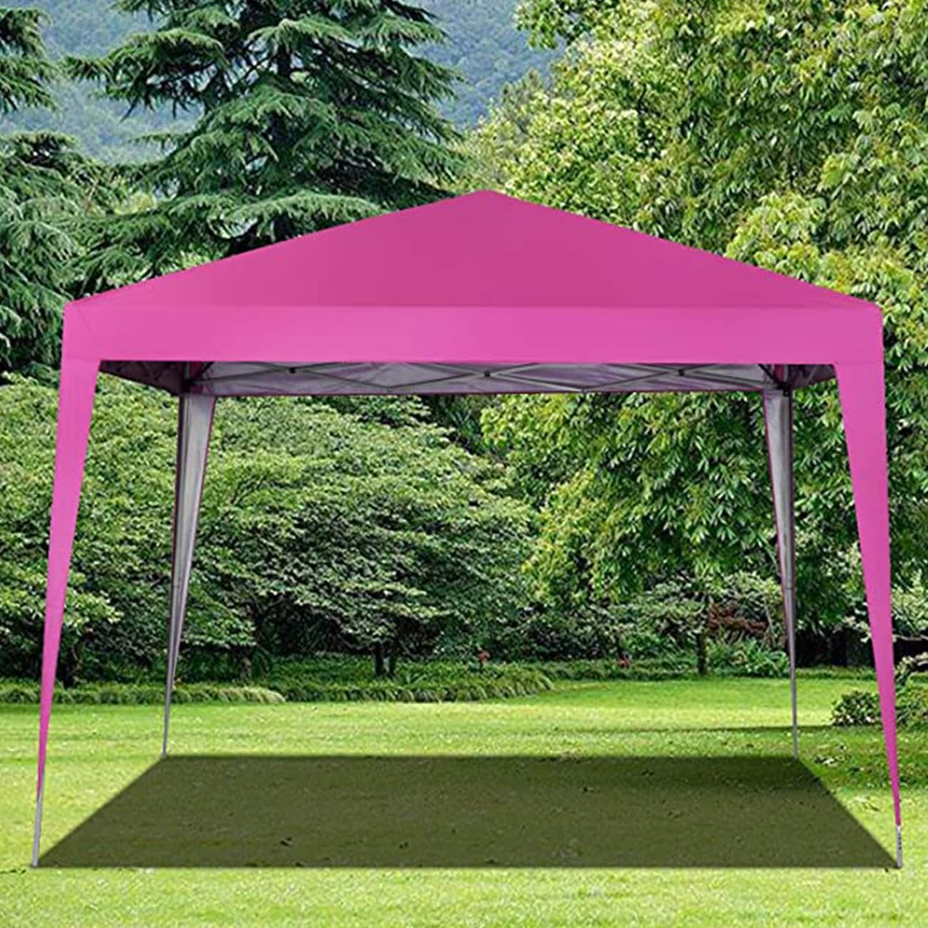 GDY 10-ft x 10-ft Square Pink Pop-up Canopy at Lowes.com