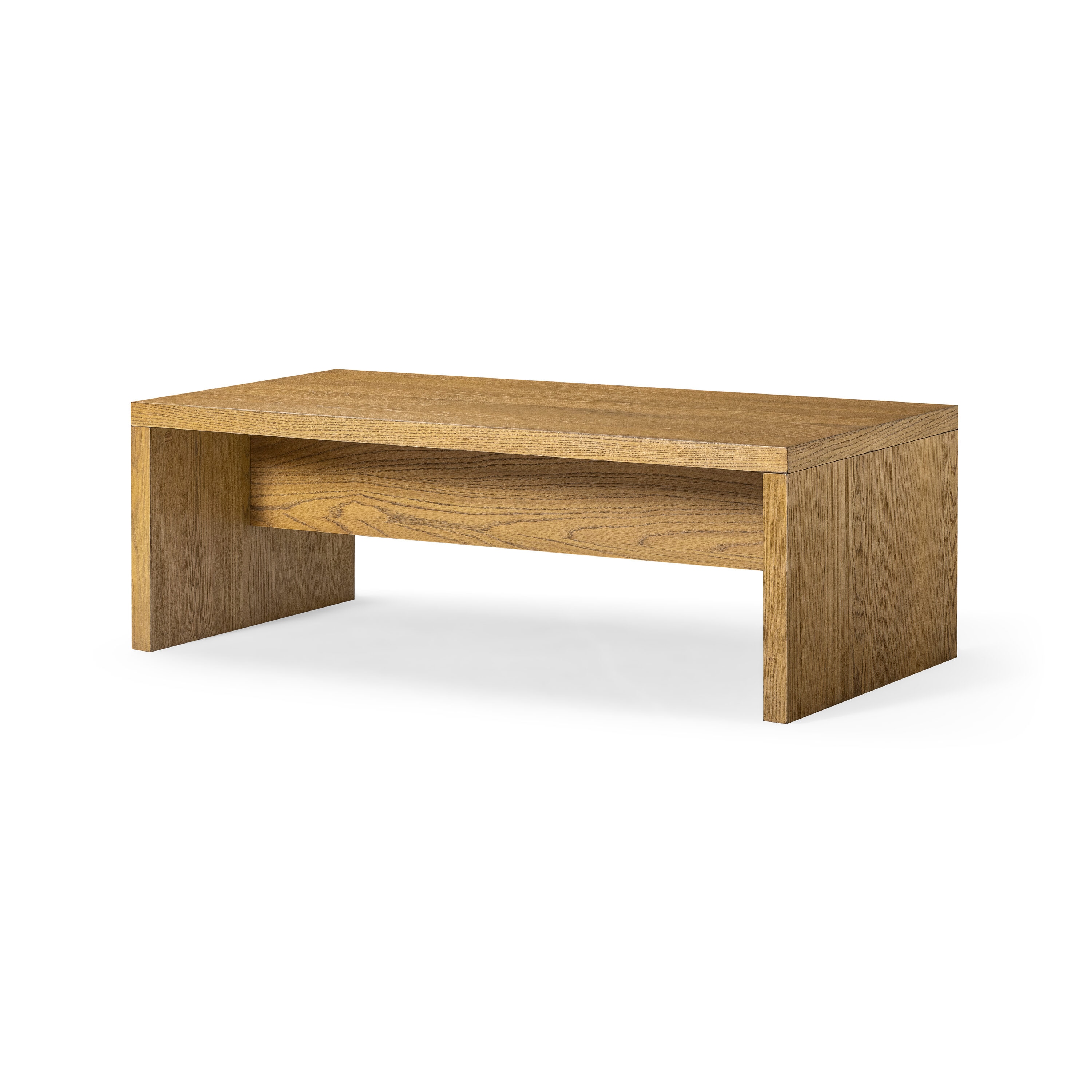 Maven Lane ML360502-WCT-NT Zeno Rectangular Coffee Table in Aged Natural