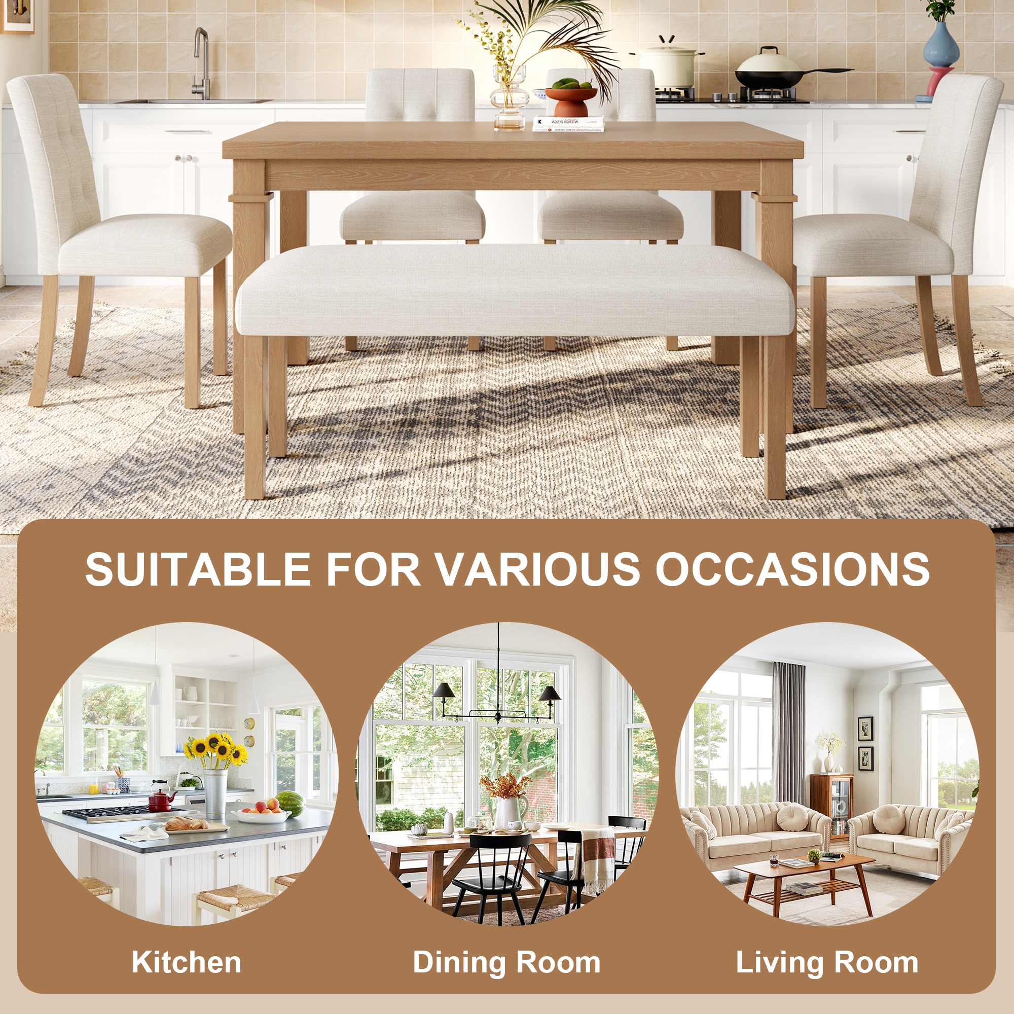 ModernLuxe L3P-N752S000012N Dining-Sets - View #6