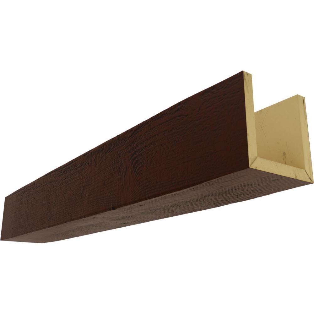 Ekena Millwork BMRS3C0120X060X168PE Rough Sawn Endurathane Faux Wood 6-in x 12-in x 168-in Natural Pecan Finished Polyurethane U-Shaped Decorative Beam