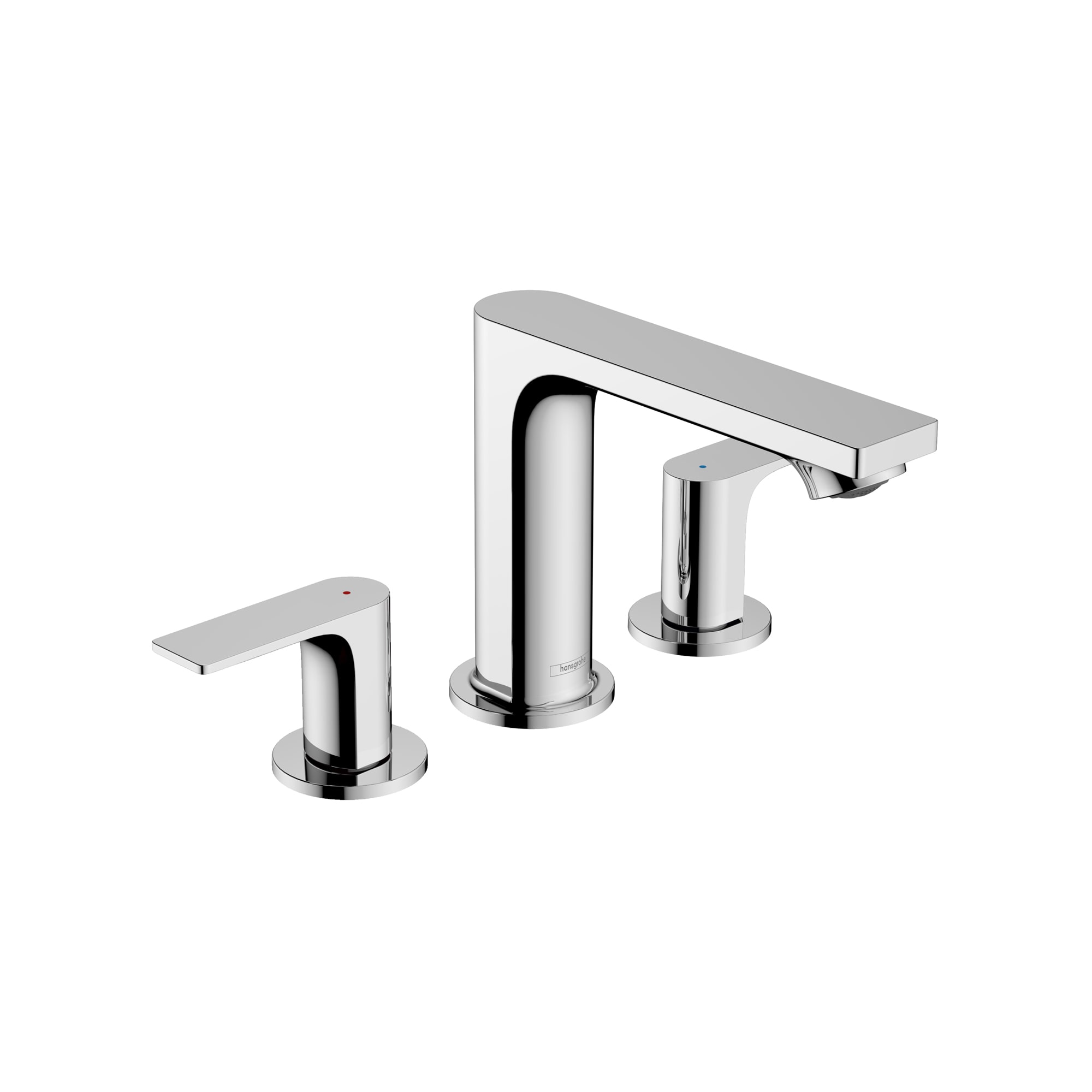 Hansgrohe 72532001 Rebris E Chrome Single hole 2-handle WaterSense Low-arc Residential Handle Bathroom Sink Faucet with Drain