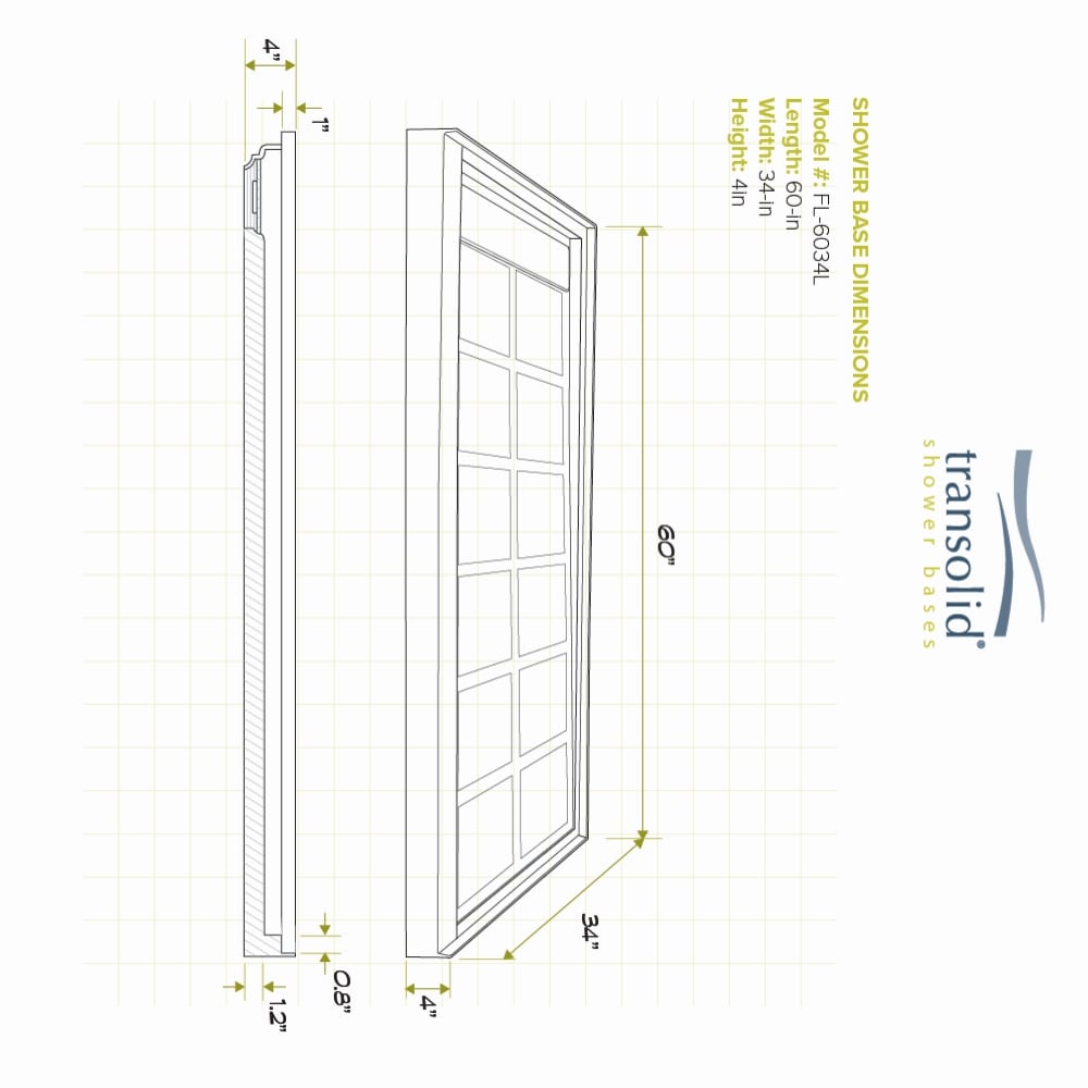 Transolid FL6034L-37 Shower-Floors - View #6