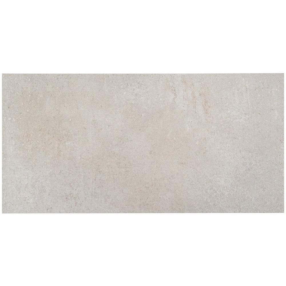 Artmore Tile EXT3RD105935 Sample- Midtown Silver 4-in x 8-in Matte Porcelain Cement Look Floor and Wall Tile