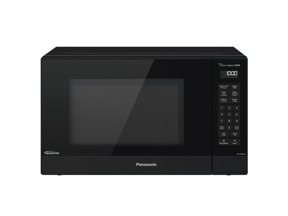 Panasonic 1.2-cu ft 1200-Watt Countertop Microwave (Black) in the 