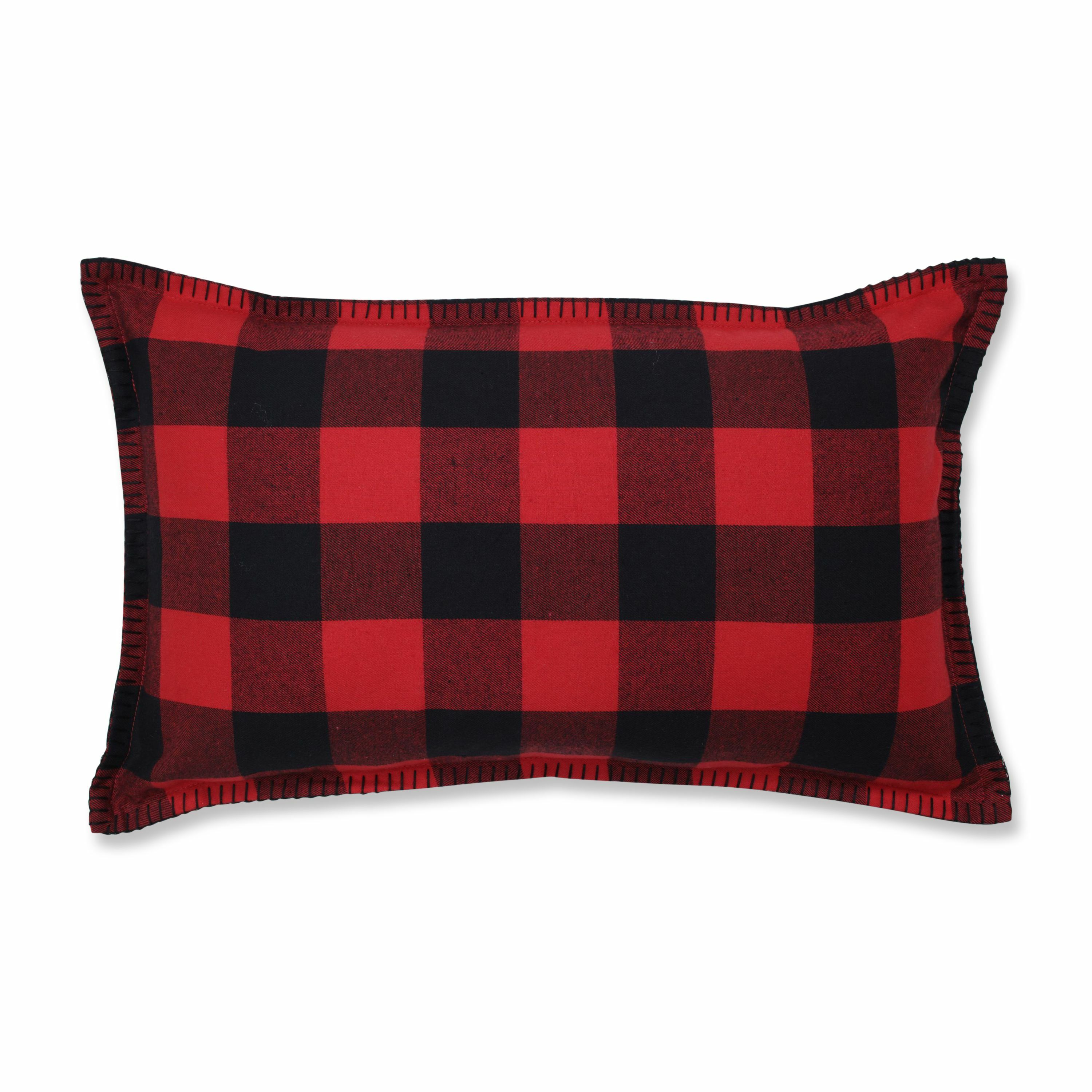 Pillow Perfect Harvest and Holiday 11-1/2-in x 18-1/2-in Black 100% ...