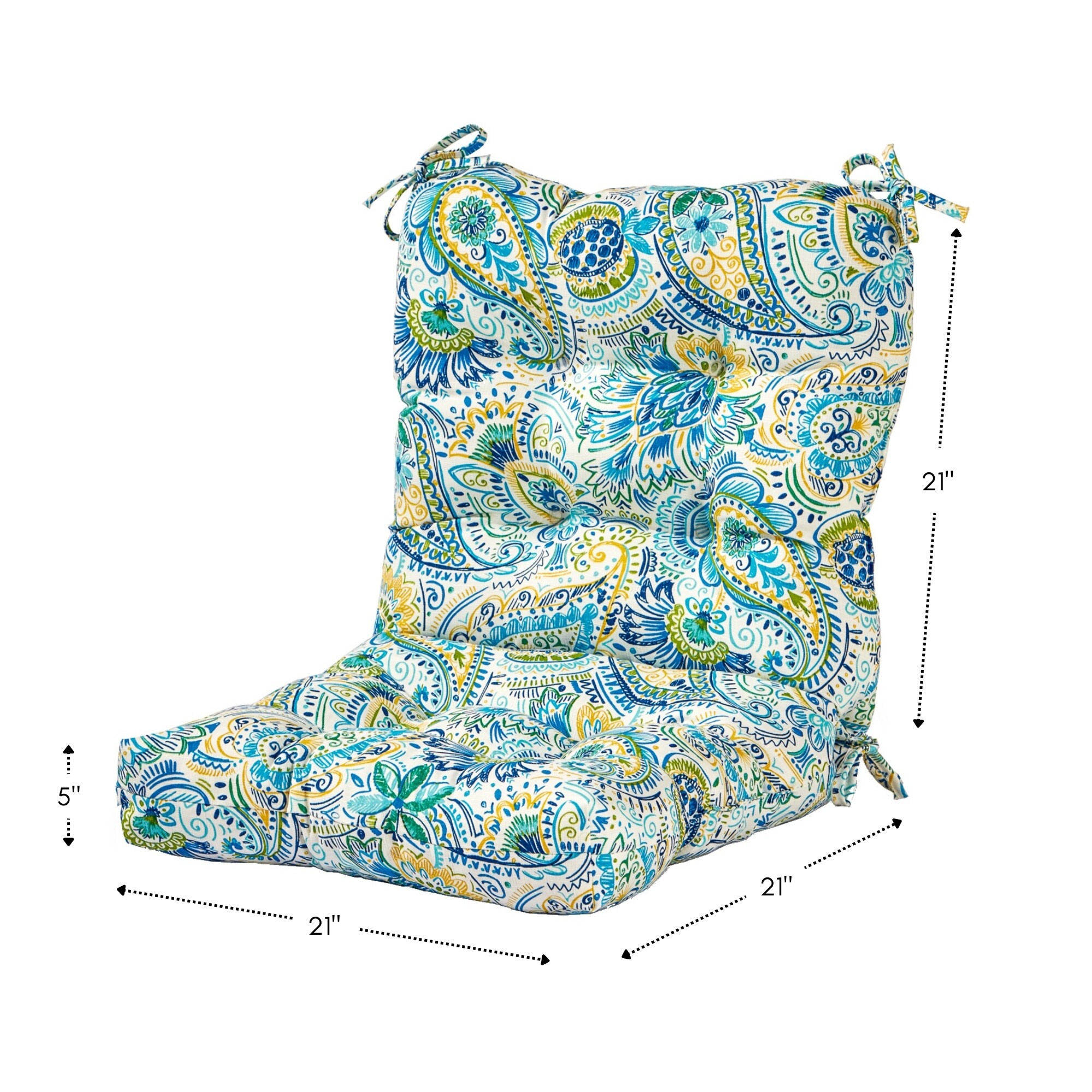 Greendale Home Fashions OC6815S2-BALTIC Patio-Furniture-Cushions - View #8