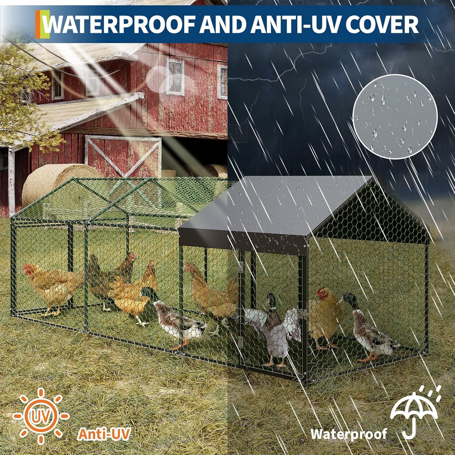 Qeetex GGL-PPG-33EVARQG Chicken-Coops-Rabbit-Hutches - View #4