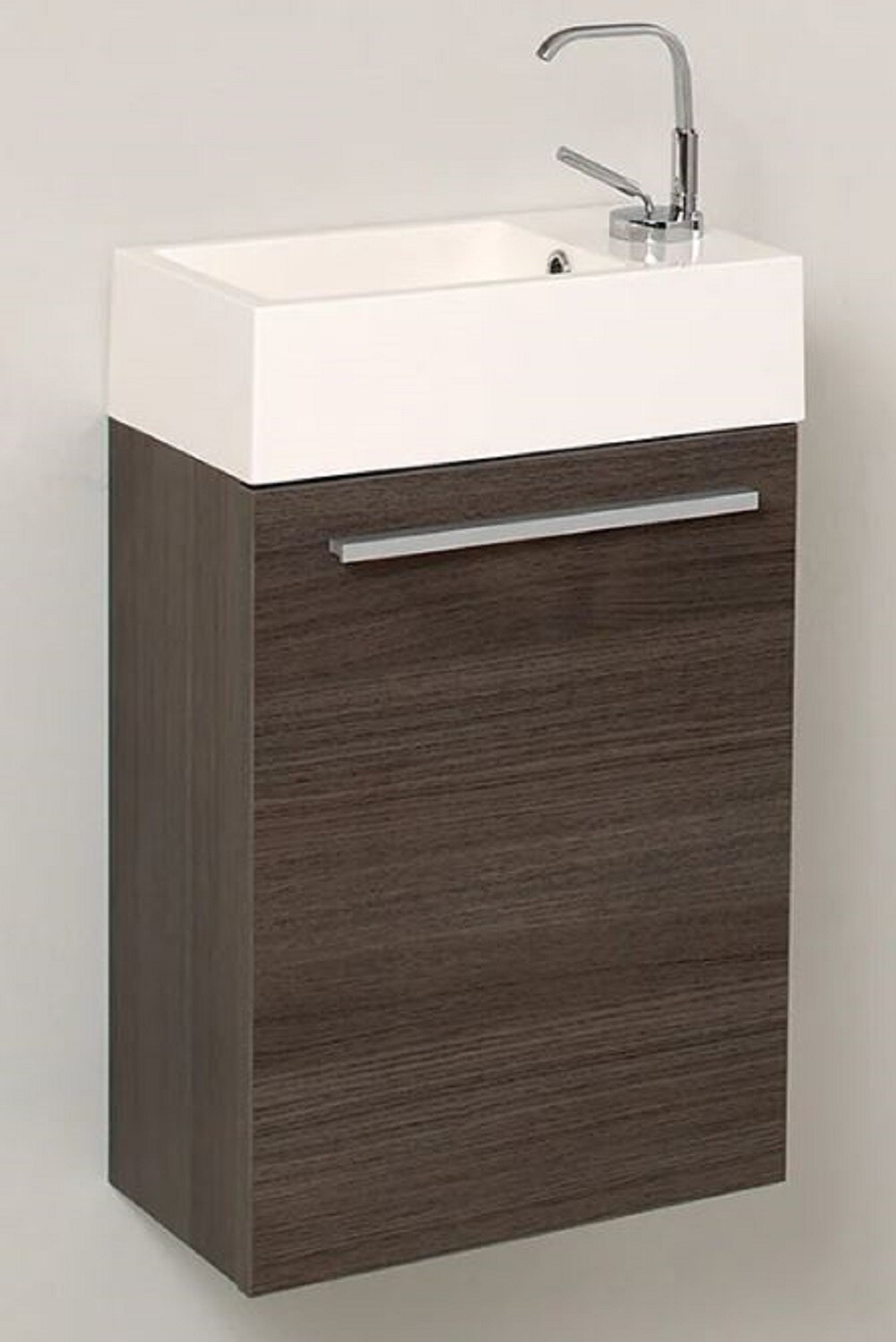 Fresca Pulito 16 Modern Bathroom Vanity with Integrated Sink, Gray Oak