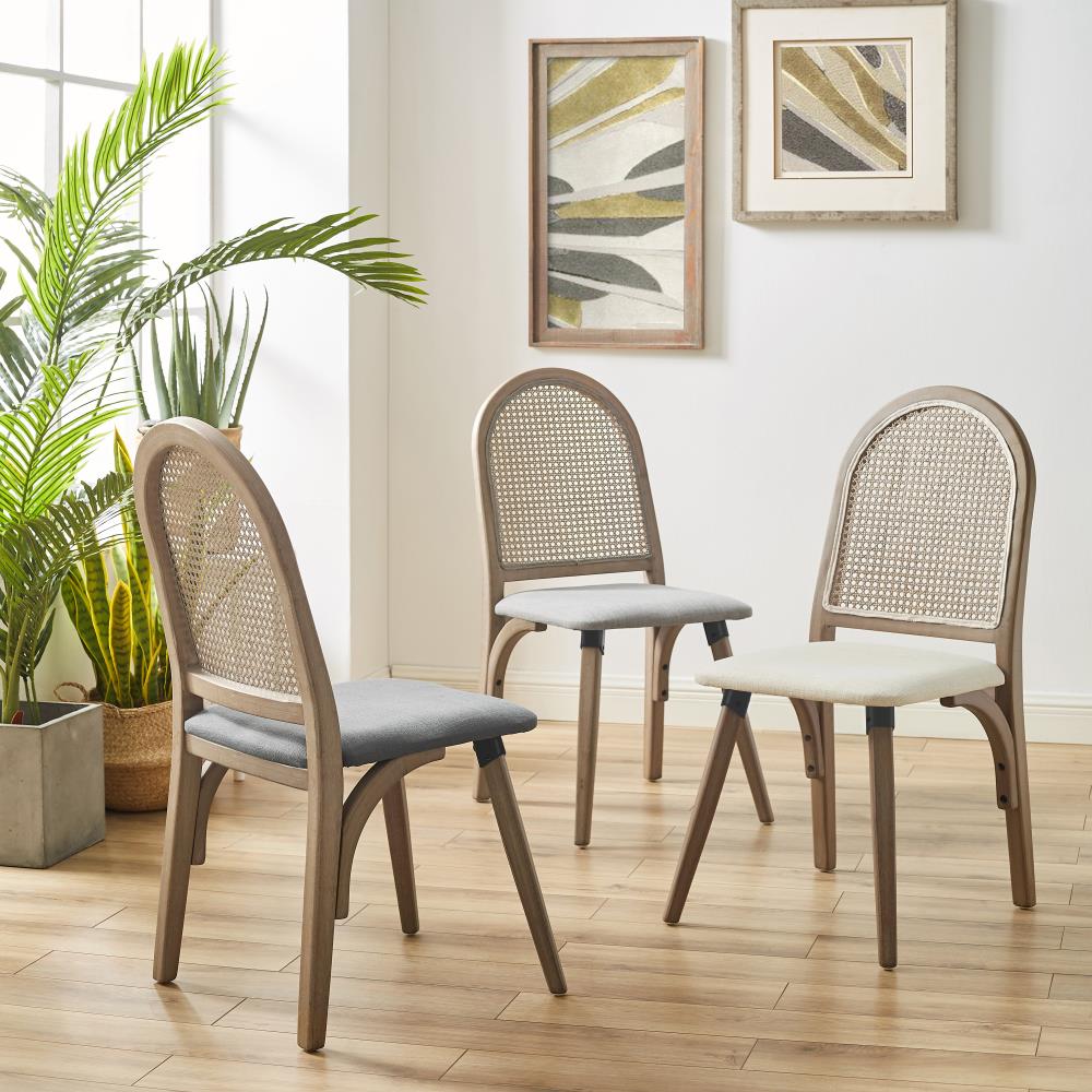 black rattan framed kitchen and dining chairs