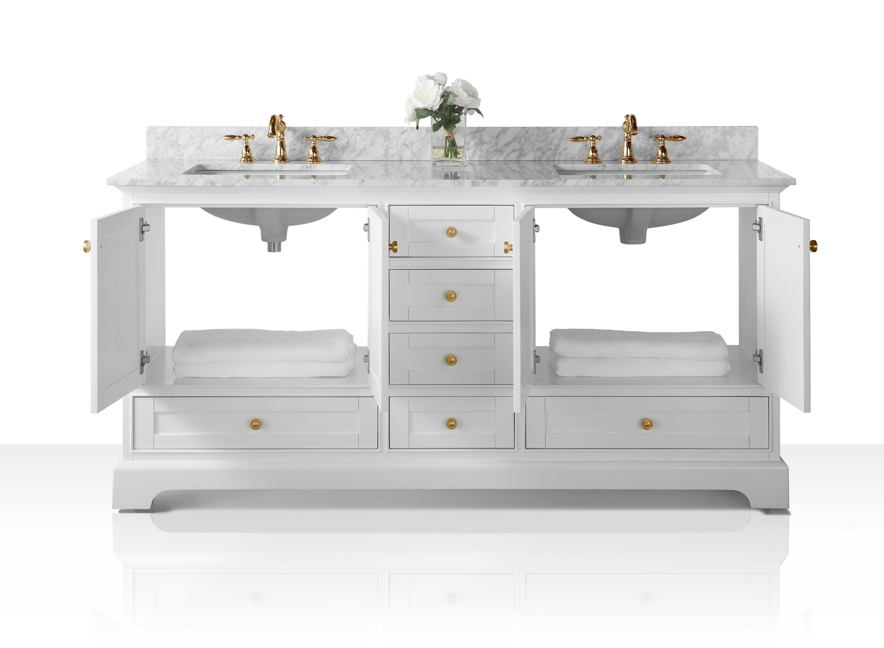 Ancerre Designs VTSAUDREY72WCWGD Bath-Vanity-Combo - View #12