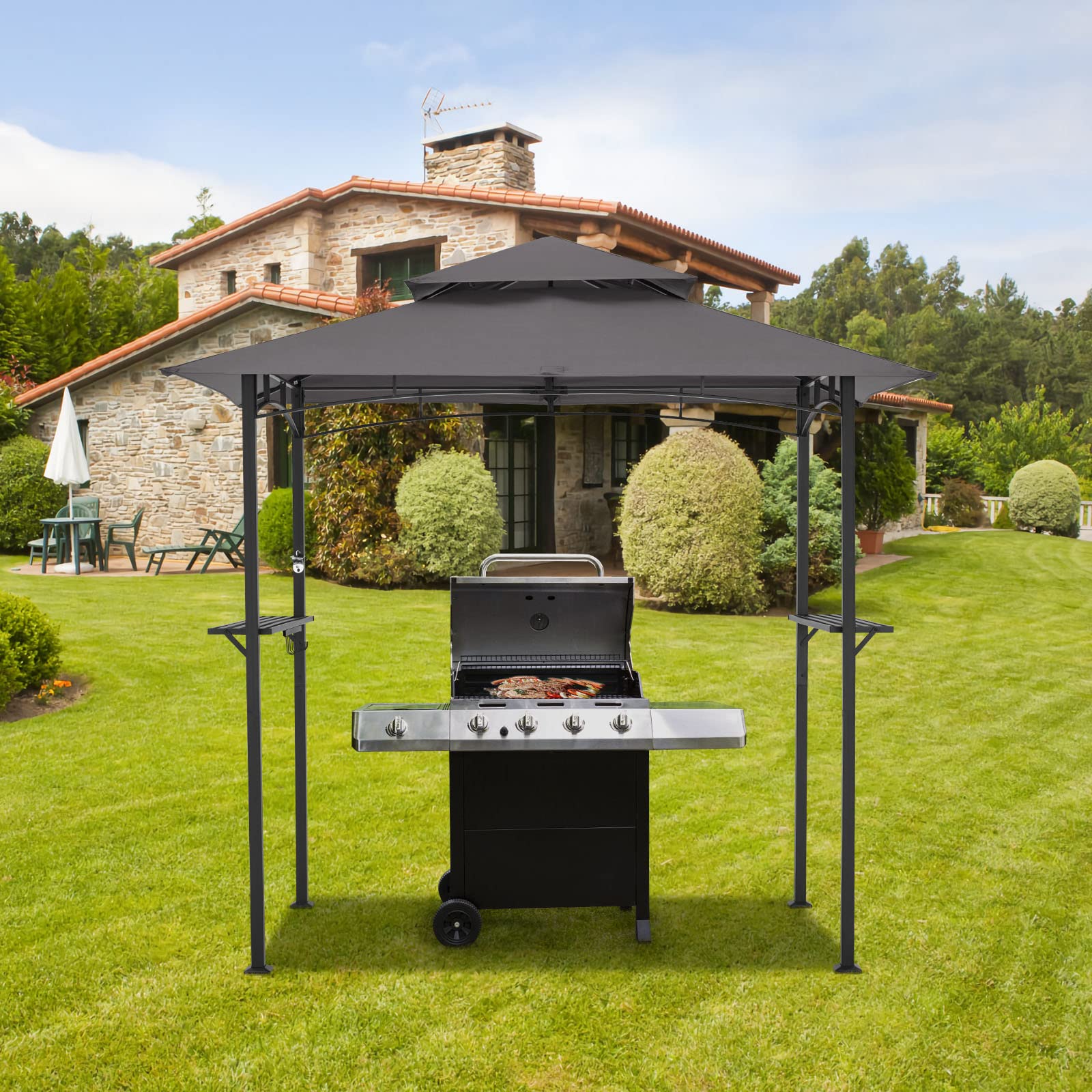 AECOJOY 16087GR-LS02 Wood-Resin-Gazebos - View #2