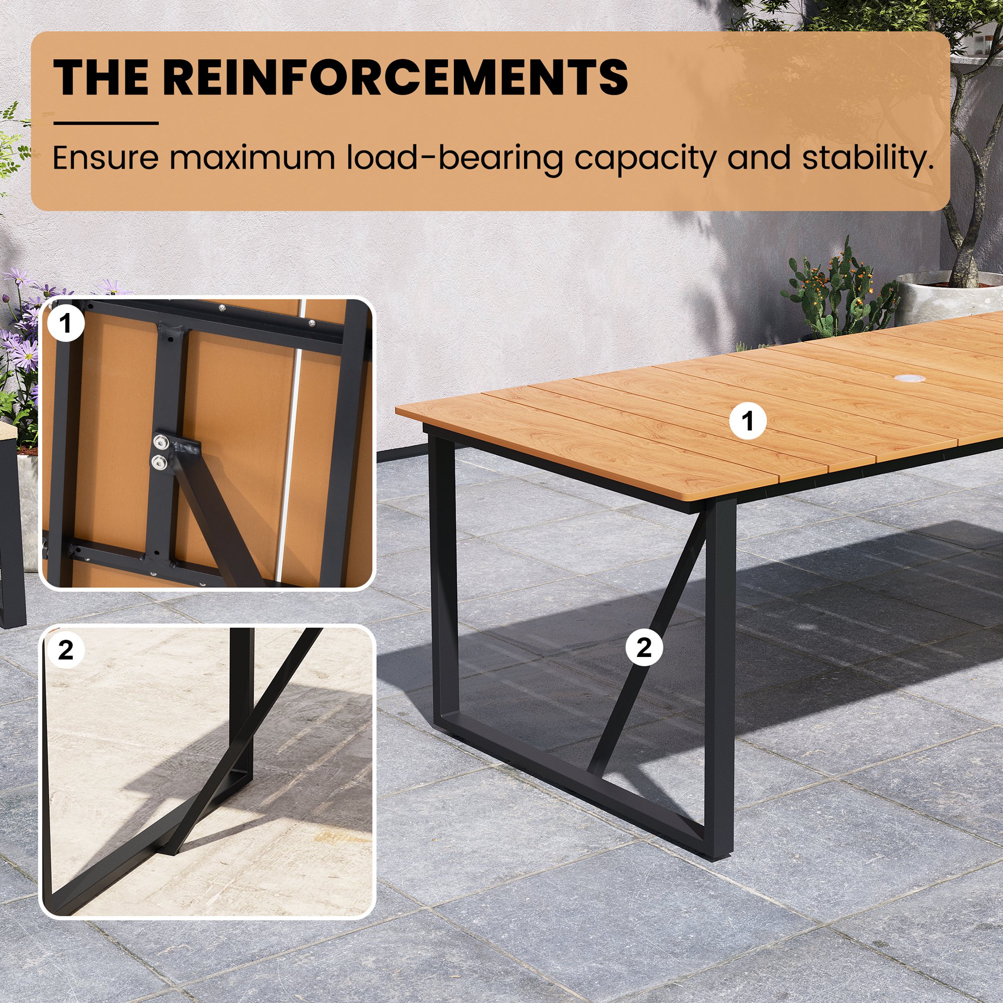 Crestlive Products CL-TB047BRN210 Patio-Tables - View #6