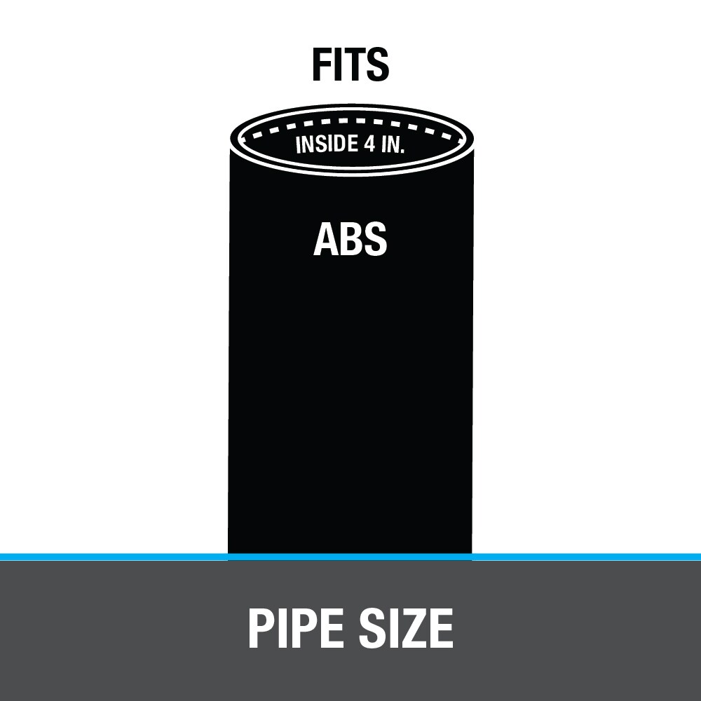 Oatey Round Black ABS Area Floor Drain with 4 in. Round Screw-In