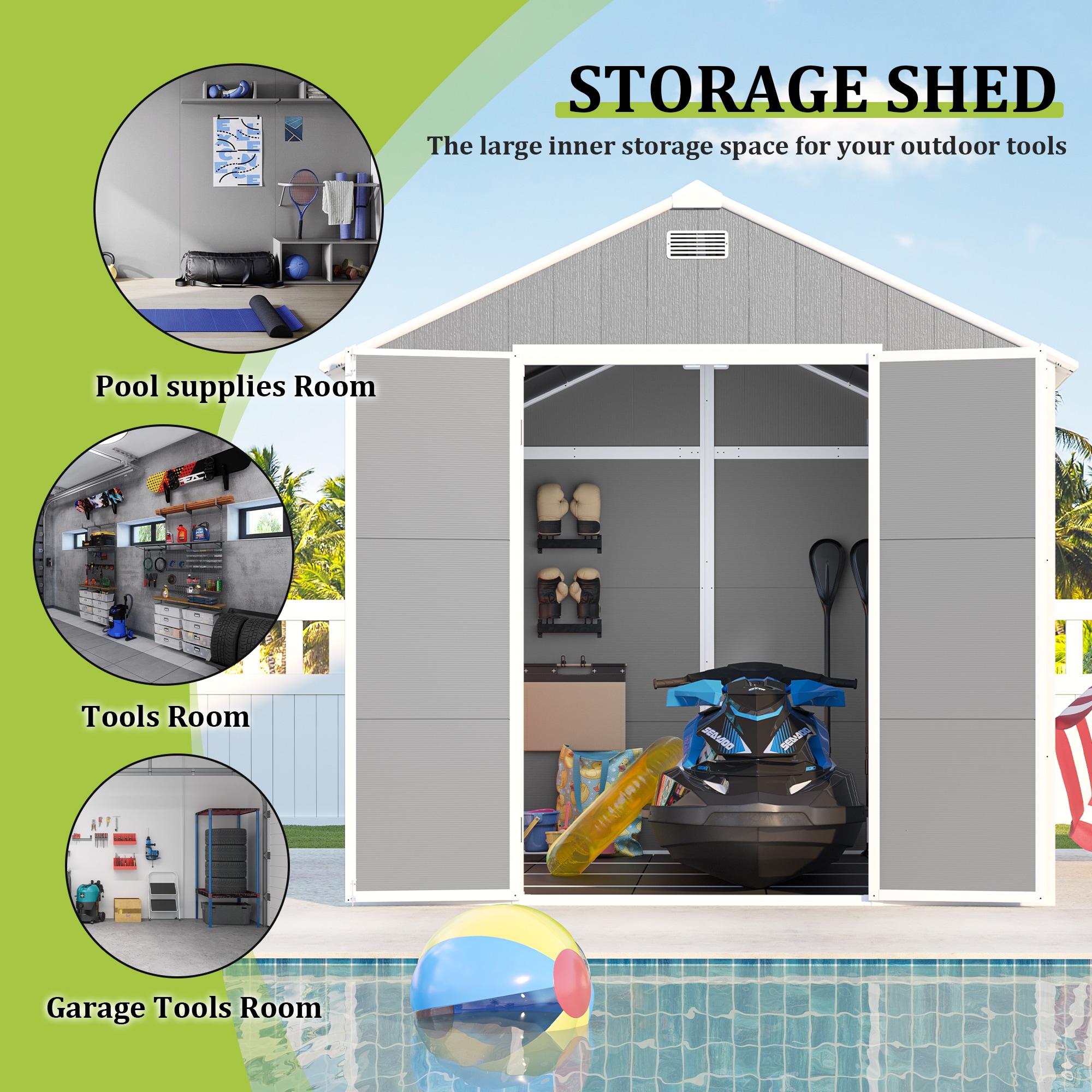 Mondawe MD-WWC00038 Vinyl-Resin-Storage-Buildings - View #4