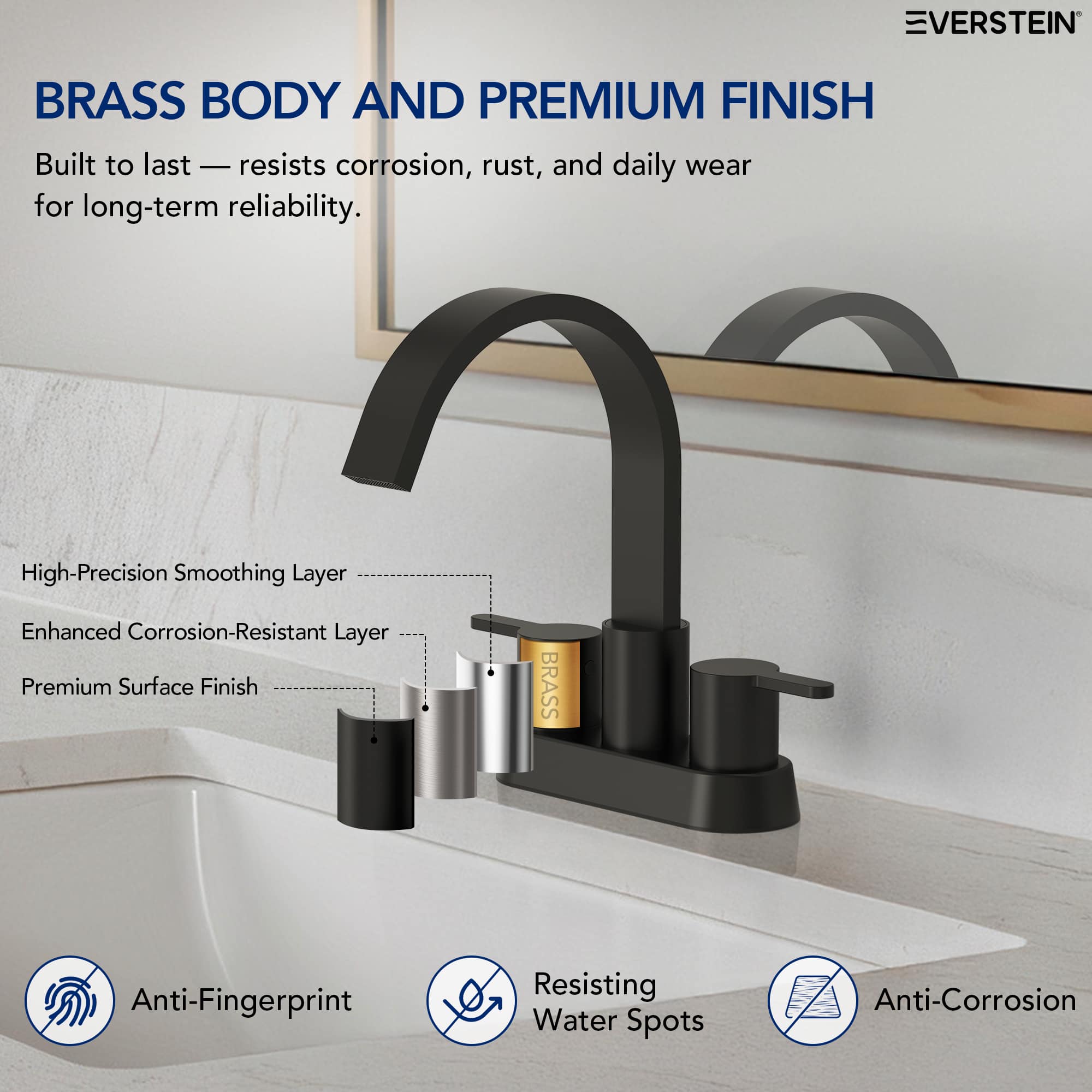 EVERSTEIN SFS-1116-BK Lavatory-Faucets - View #7