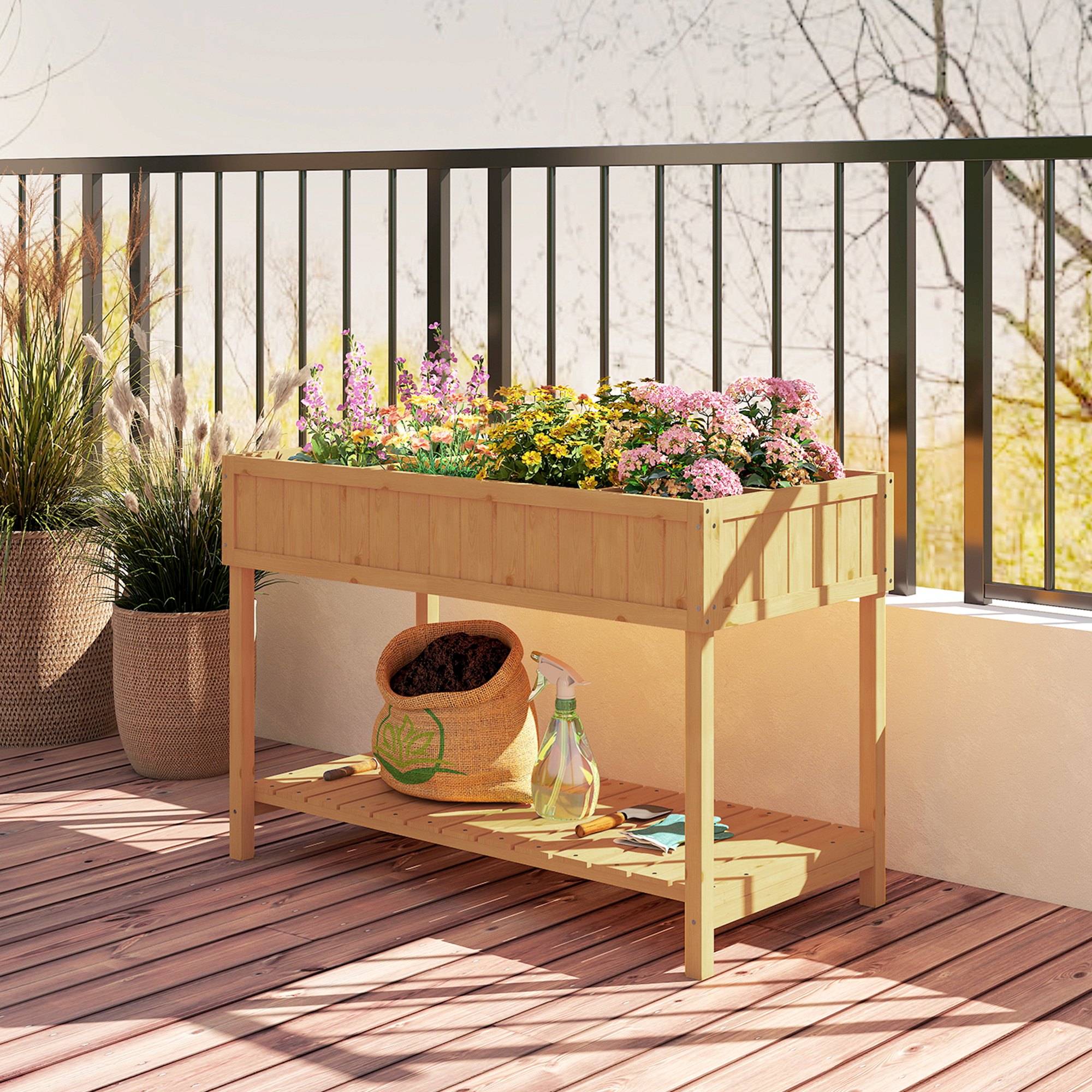 Outsunny 845-238V01 Raised-Planter-Boxes - View #9