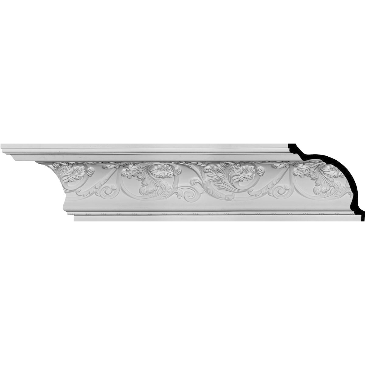 Ekena Millwork 1378711 Neuveau 7-3/4-in x 7-ft 10-1/2-in Primed Urethane Crown Moulding 12 -Pack