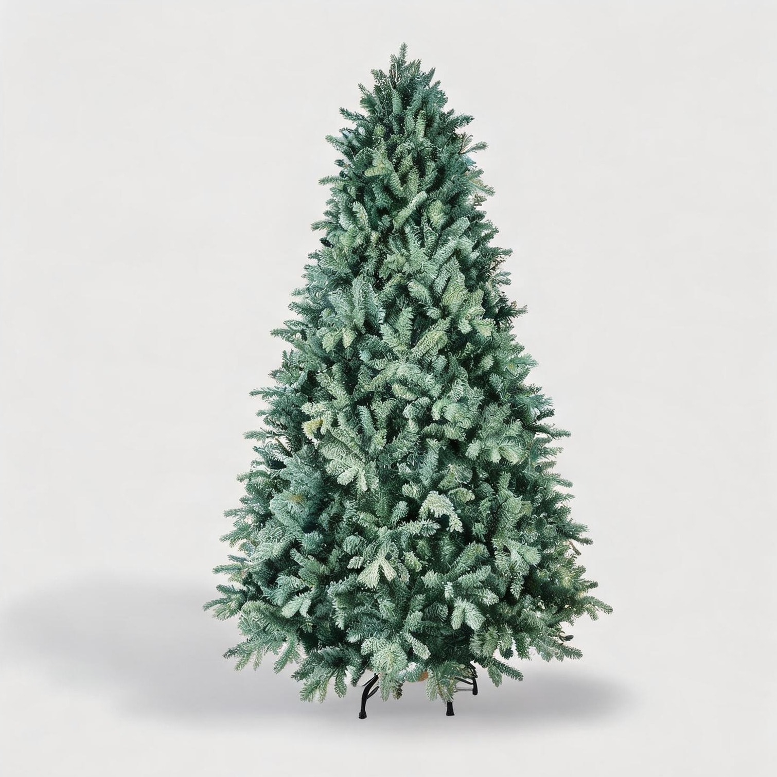 SunJet Indoor Grand Fir Christmas Tree with Memory Wire Shape Retention 7.5 ft Unlit Sage Green