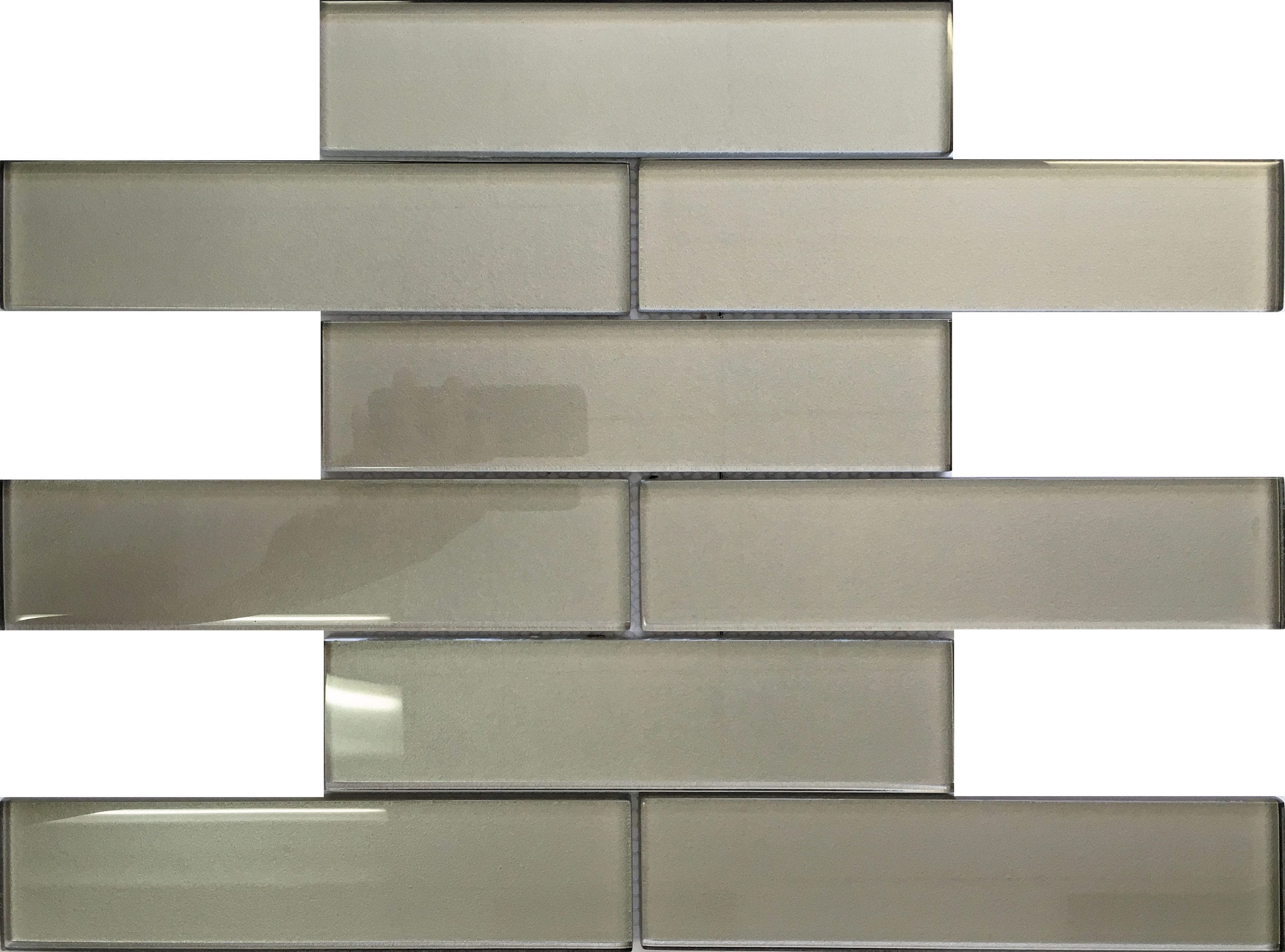 Apollo Tile APLC8803ASAMPLE Sample - Cosmos Stone Gray 4-in x 4-in Glossy Patterned Wall Tile