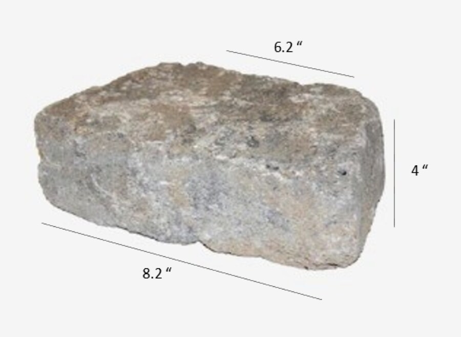 3-in H x 8.2-in L x 4-in D Ashland Concrete Retaining Wall Block