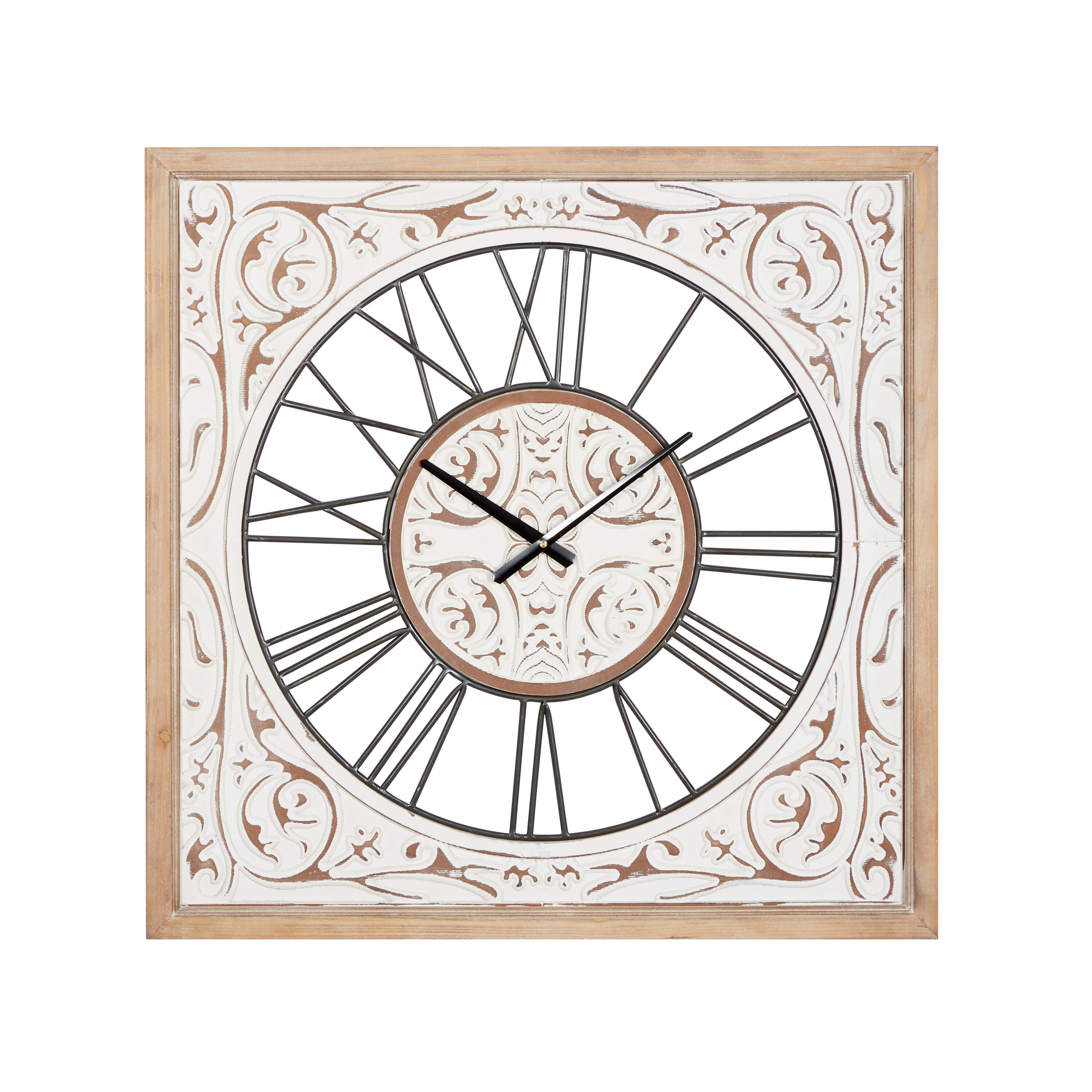 Grayson Lane Analog Square Wall Farmhouse in the Clocks