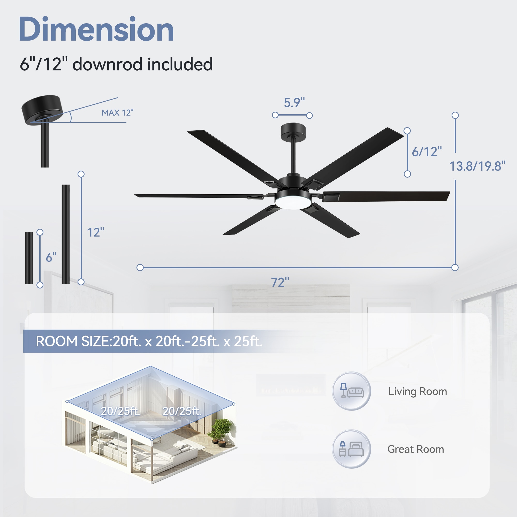 Breezary 30031-AB Ceiling-Fans - View #11