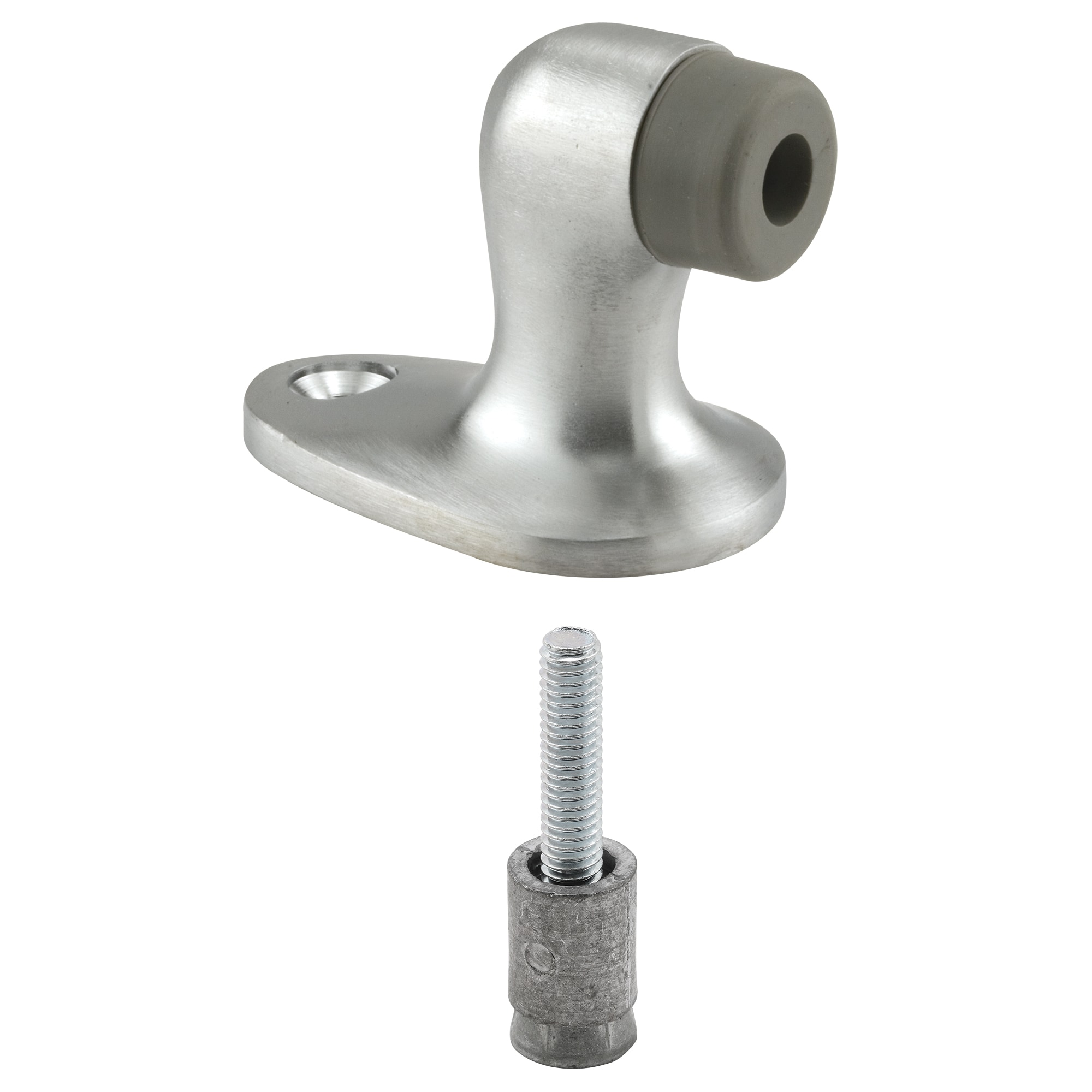 Prime-Line J 4573 3-in Satin nickel Floor Door Stop