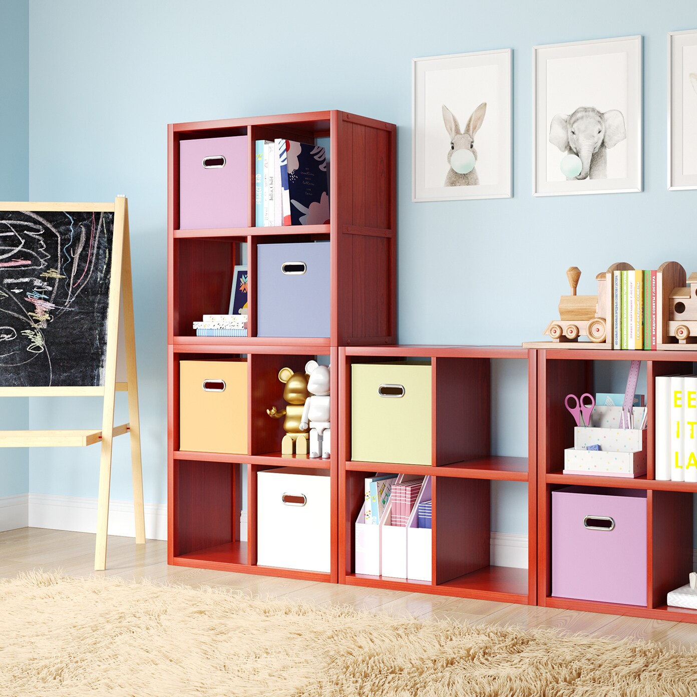 John Louis Home JLH-4C-M Laminate-Storage-Cubes - View #4