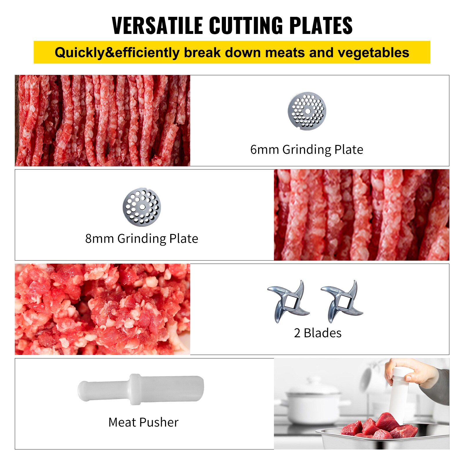 VEVOR SC1100WJRJ9000230V1 Meat-Grinders - View #6