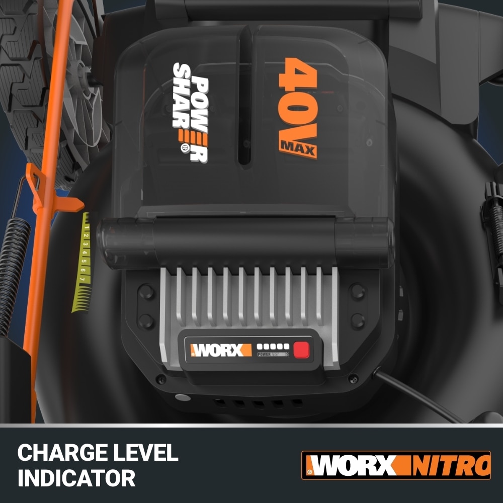 WORX POWER SHARE 40-volt Max 13-in Straight Shaft Battery String