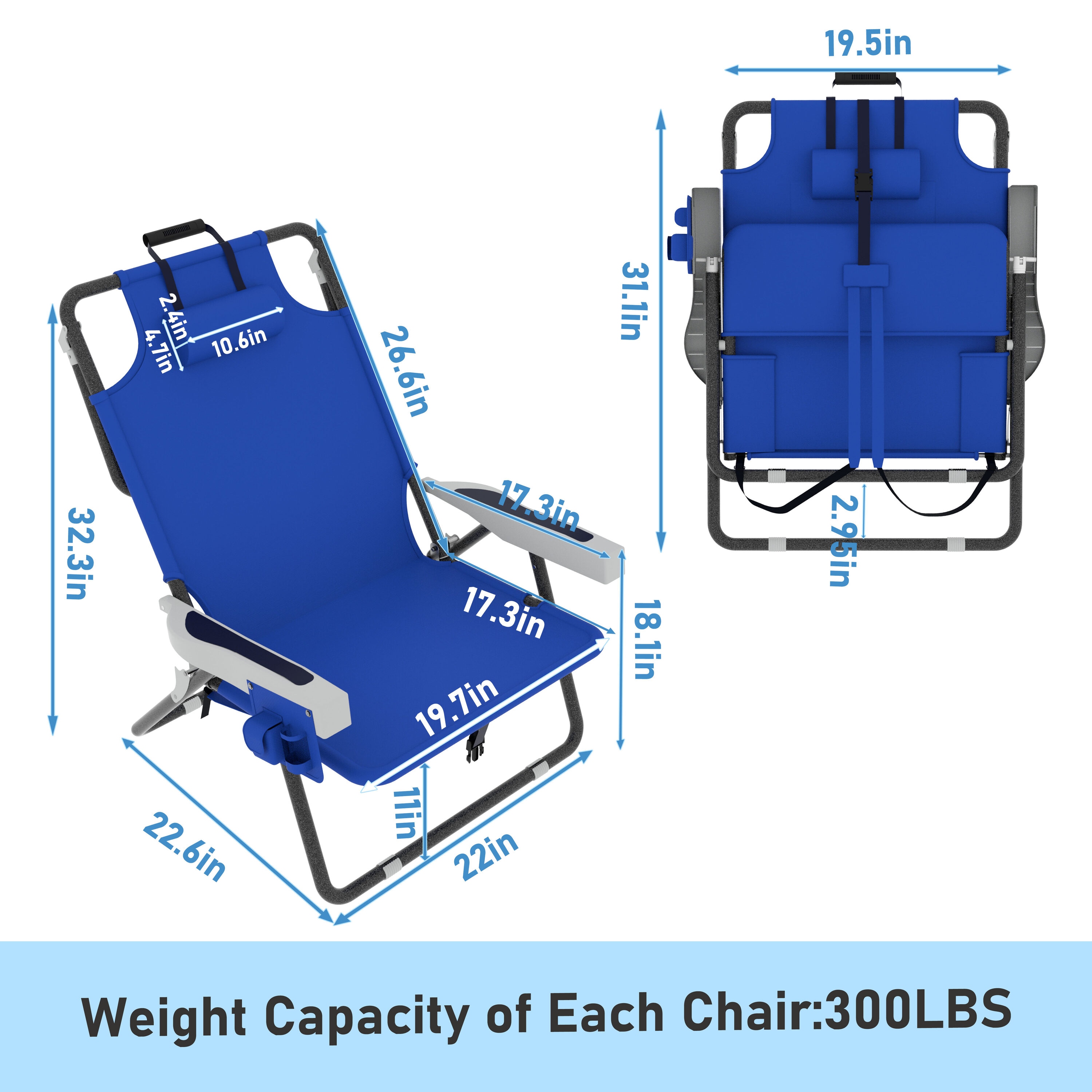 VEIKOUS PG0208-HDPE-NW-2 Patio-Chairs - View #3