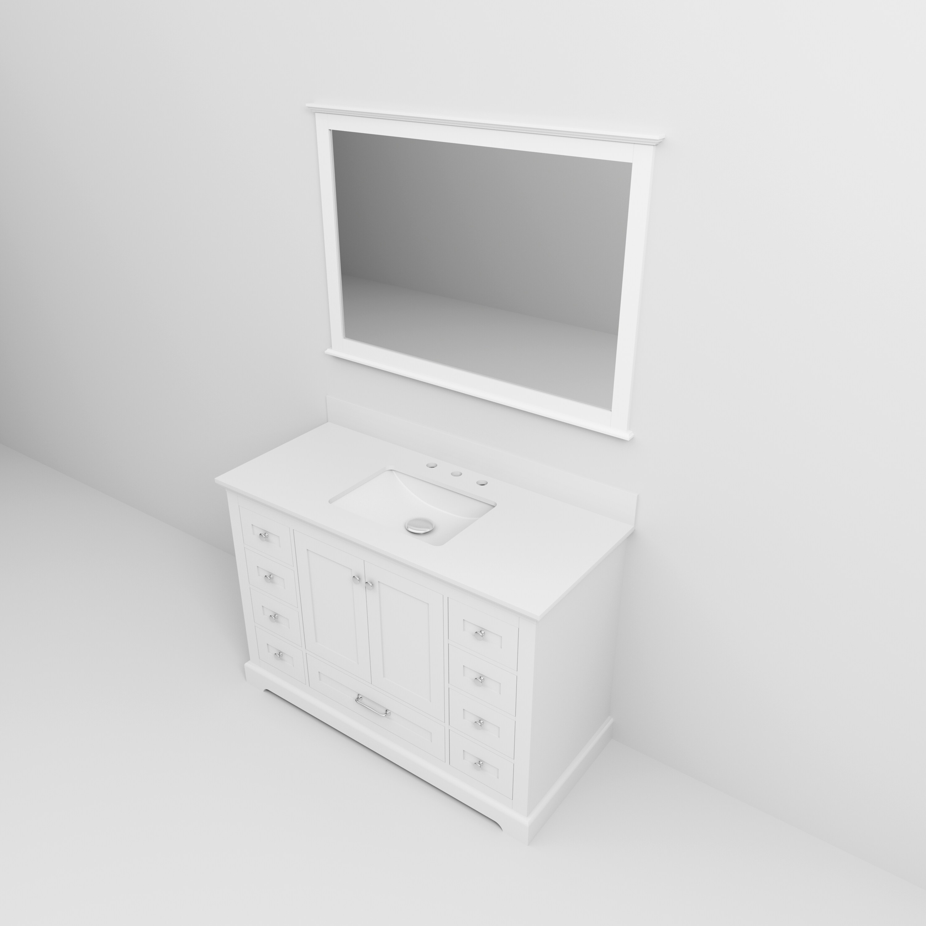 Lexora LD342248SAWQM46 Bath-Vanity-Combo - View #12