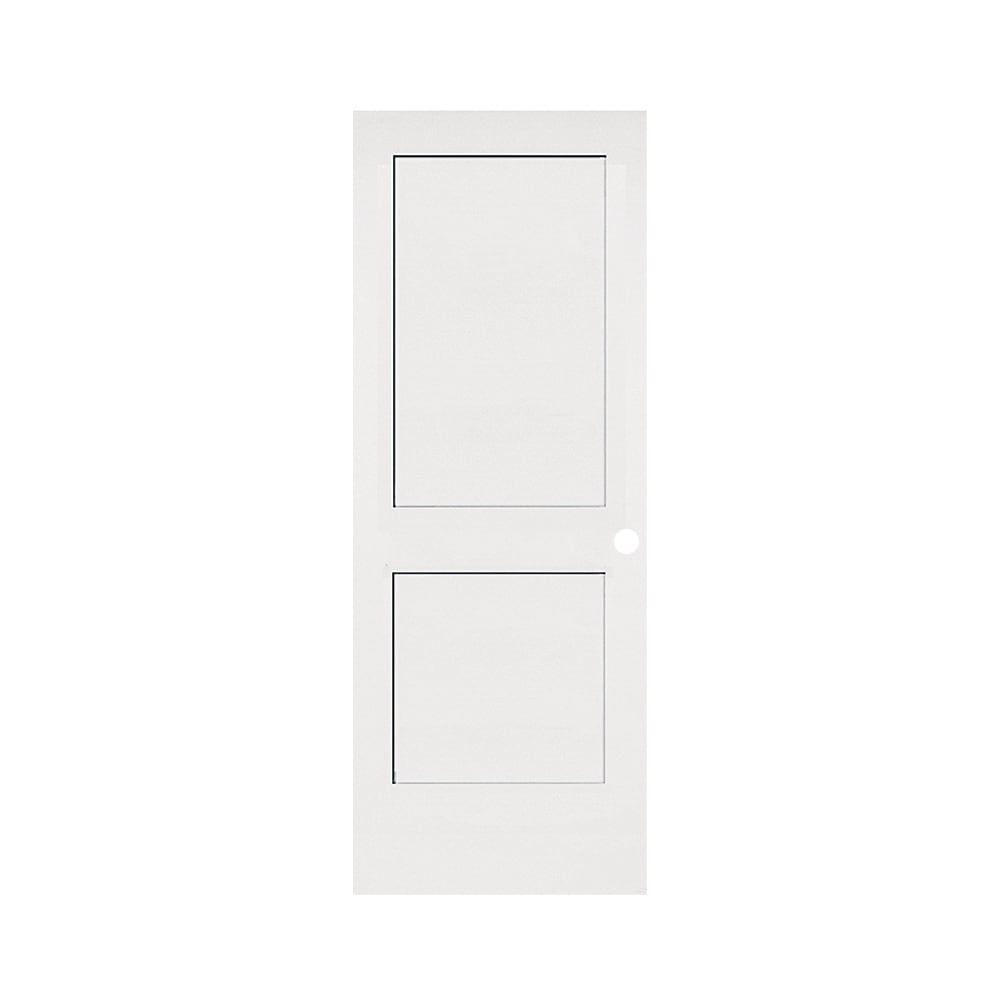 RELIABILT PRO10186936 24-in x 80-in 2-panel square Smooth Solid core Unfinished Molded composite Slab Door with Lockset Bore