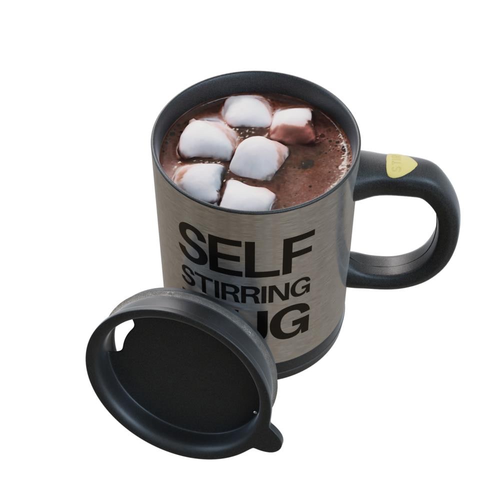 Hastings Home Self Stirring Mug- Reusable Auto Mixing Cup with