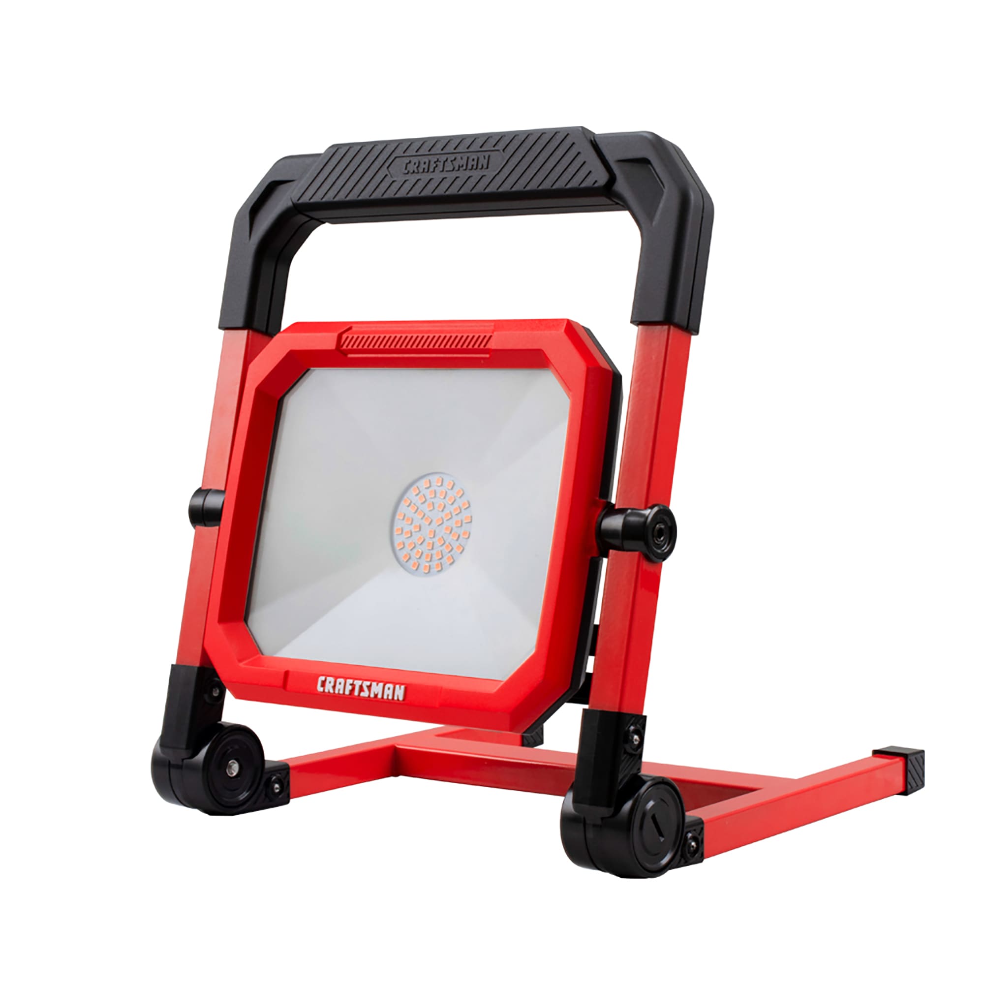 CRAFTSMAN 9000-Lumen LED Red Plug-in Portable Work Light in the Work Lights  department at