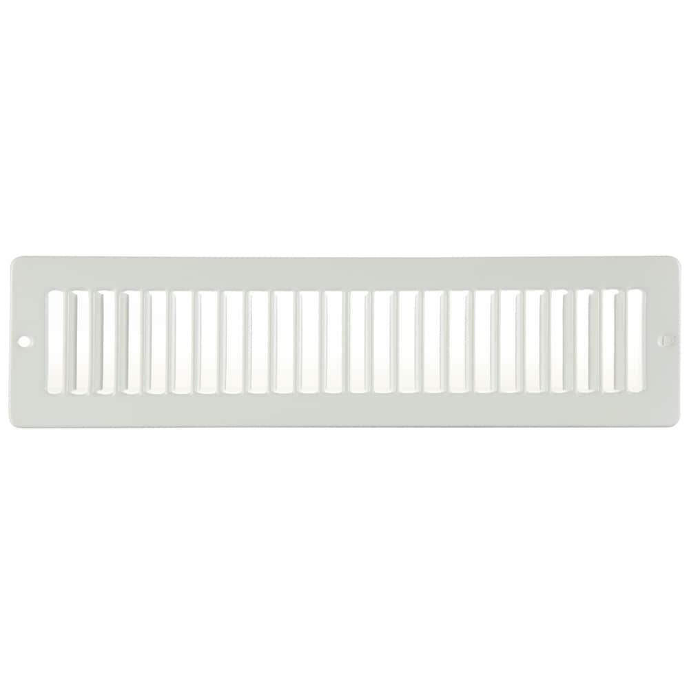 RELIABILT 4200212WH 12-in x 2-in Steel White Toe space Grille