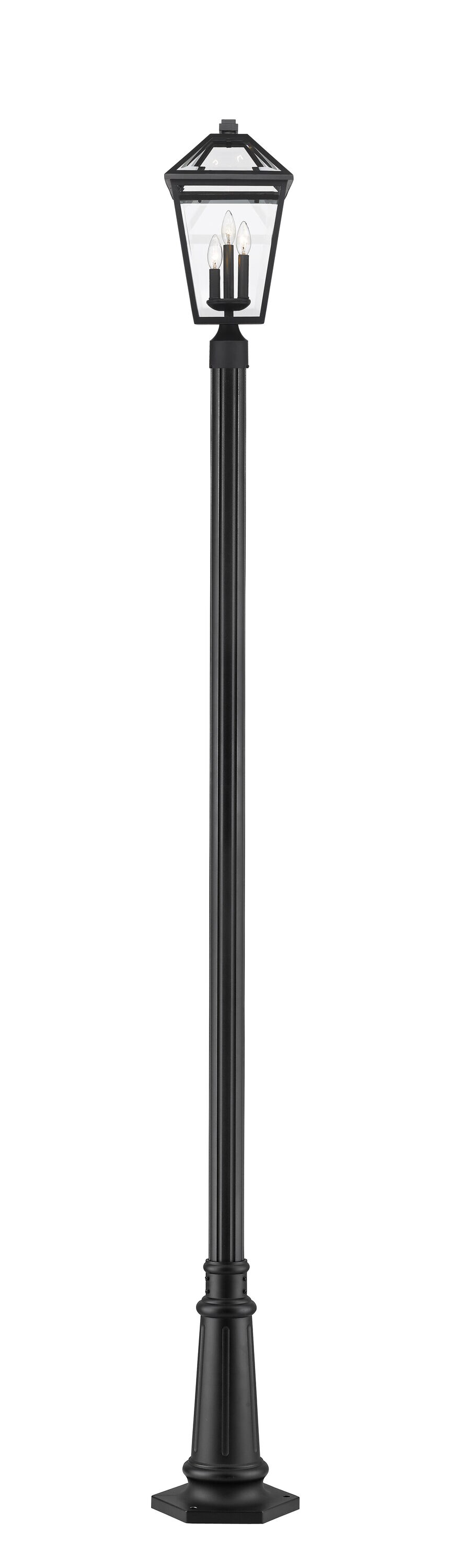 Z-Lite 579PHBR-557P-BK Post-Lights - View #2
